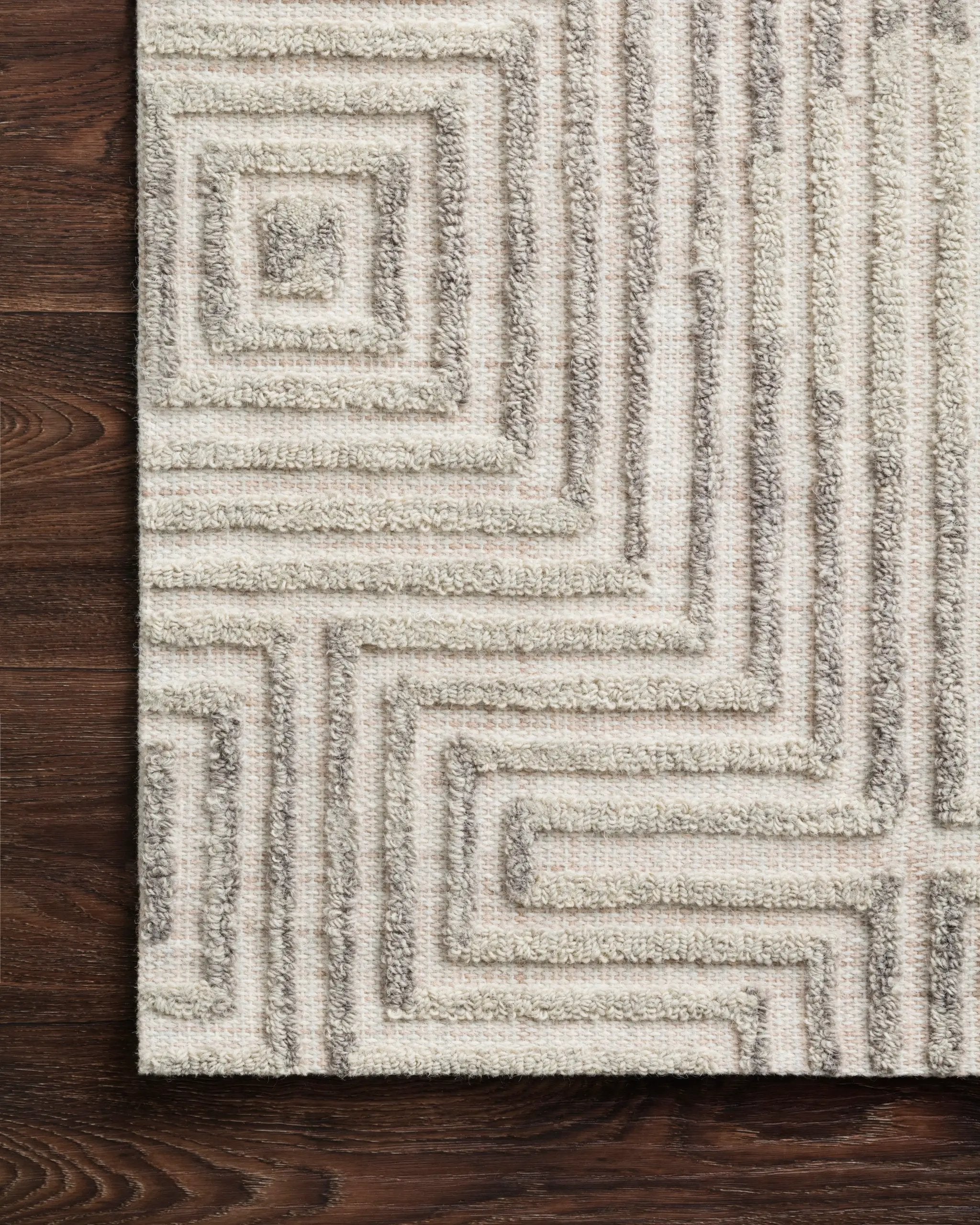 Ehren EHR-02 Grey / Silver Area Rug by Loloi