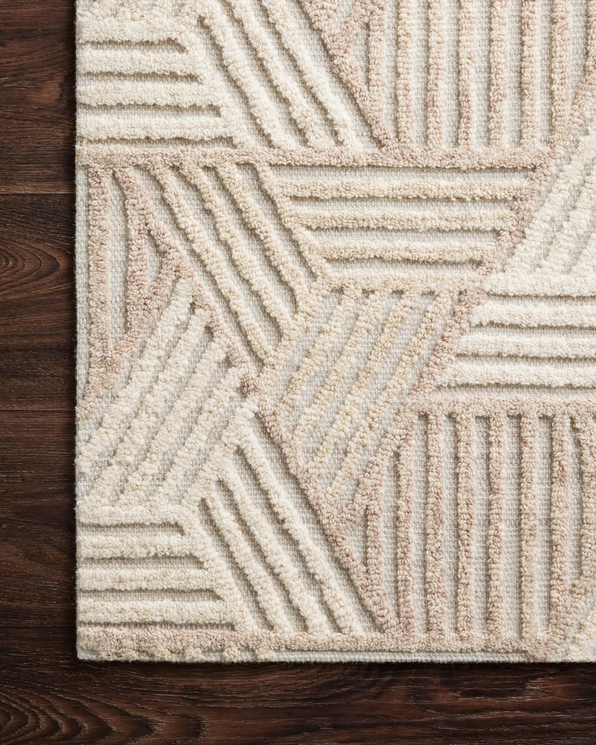 Ehren EHR-04 Oatmeal / Ivory Area Rug by Loloi