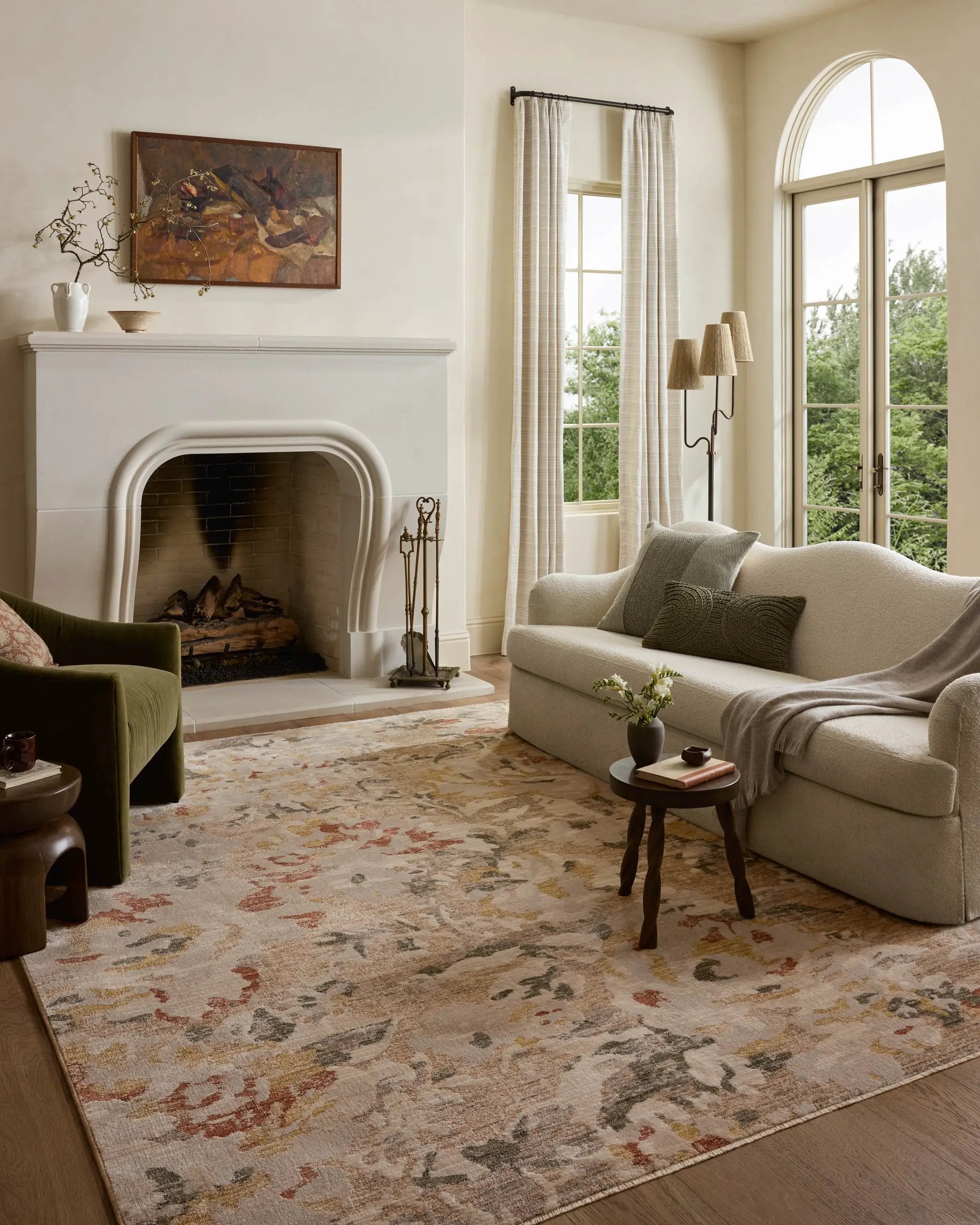 Eileen ELE-02 Mist / Sunset Area Rug by Loloi