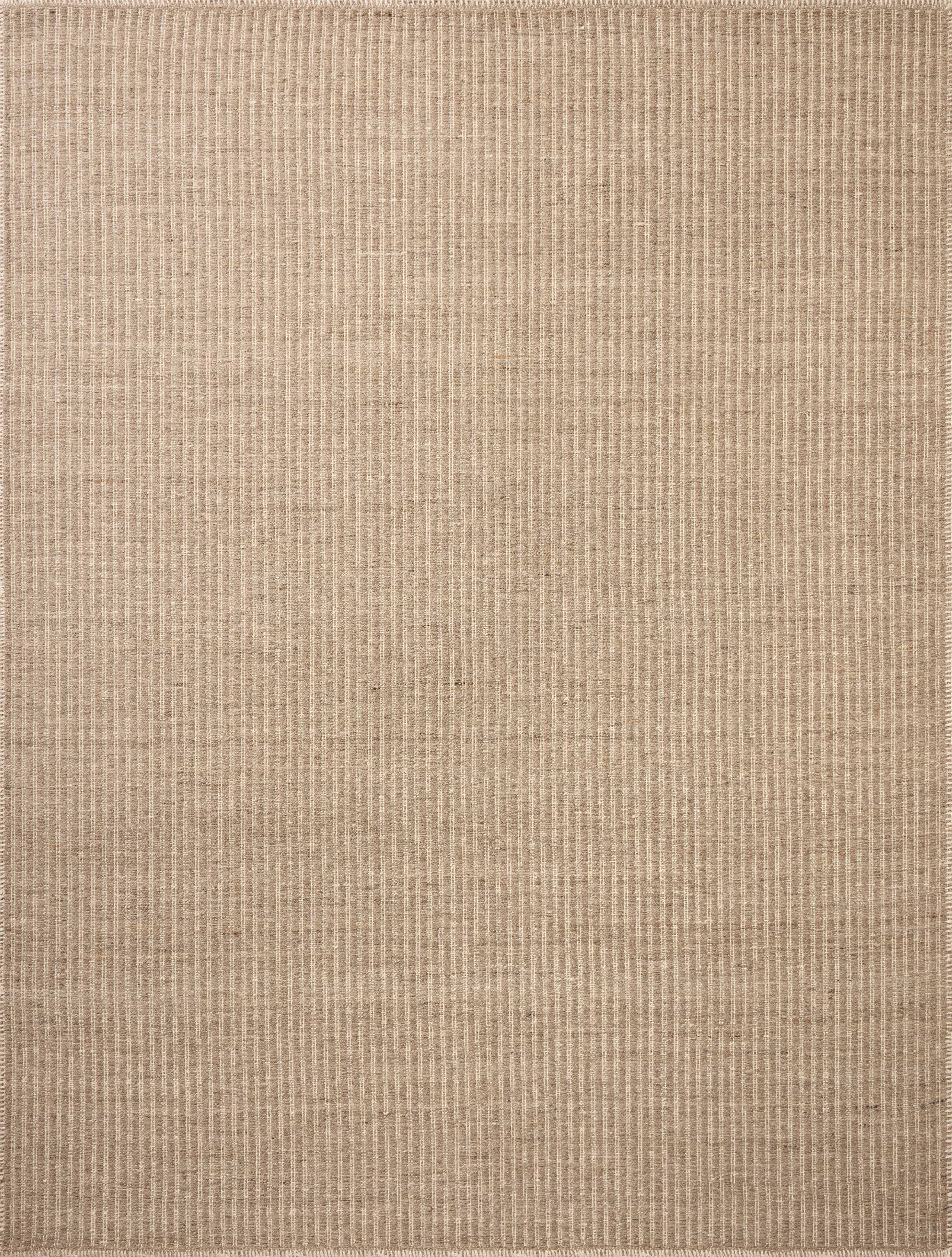The Elma ELM-01 Dove Area Rug delivers gentle dove beauty and striped elegance in a hand-woven wool and cotton area rug