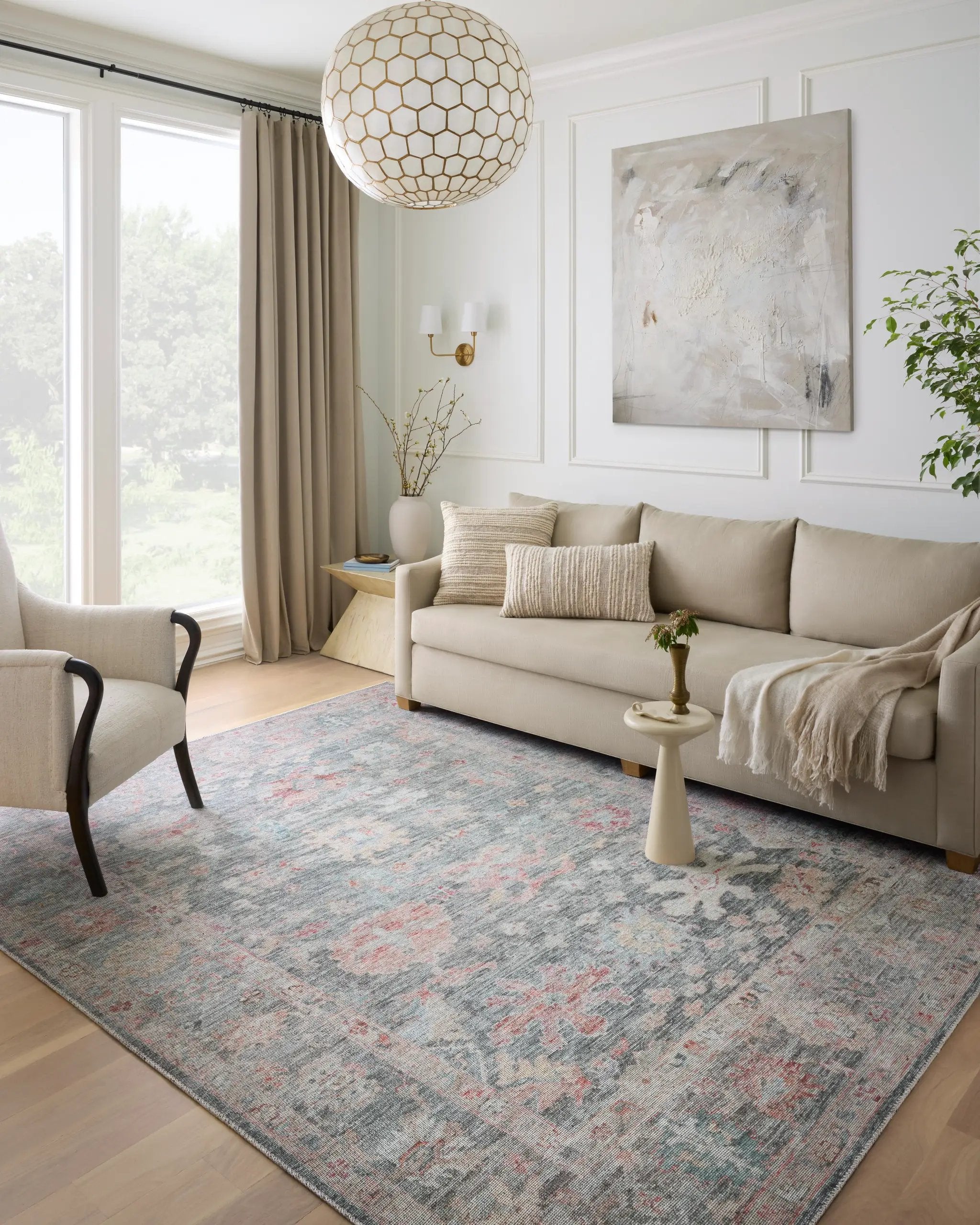 Elysium ELY-02 Graphite / Multi Area Rug by Loloi