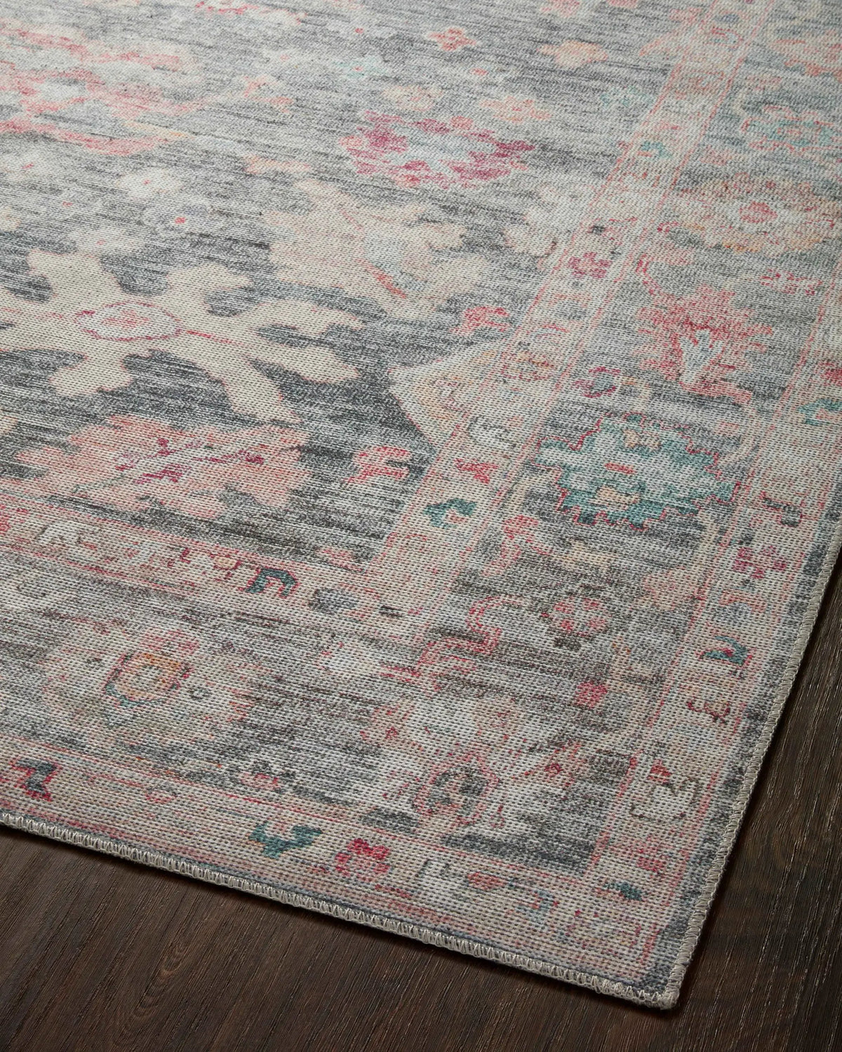 Elysium ELY-02 Graphite / Multi Area Rug by Loloi