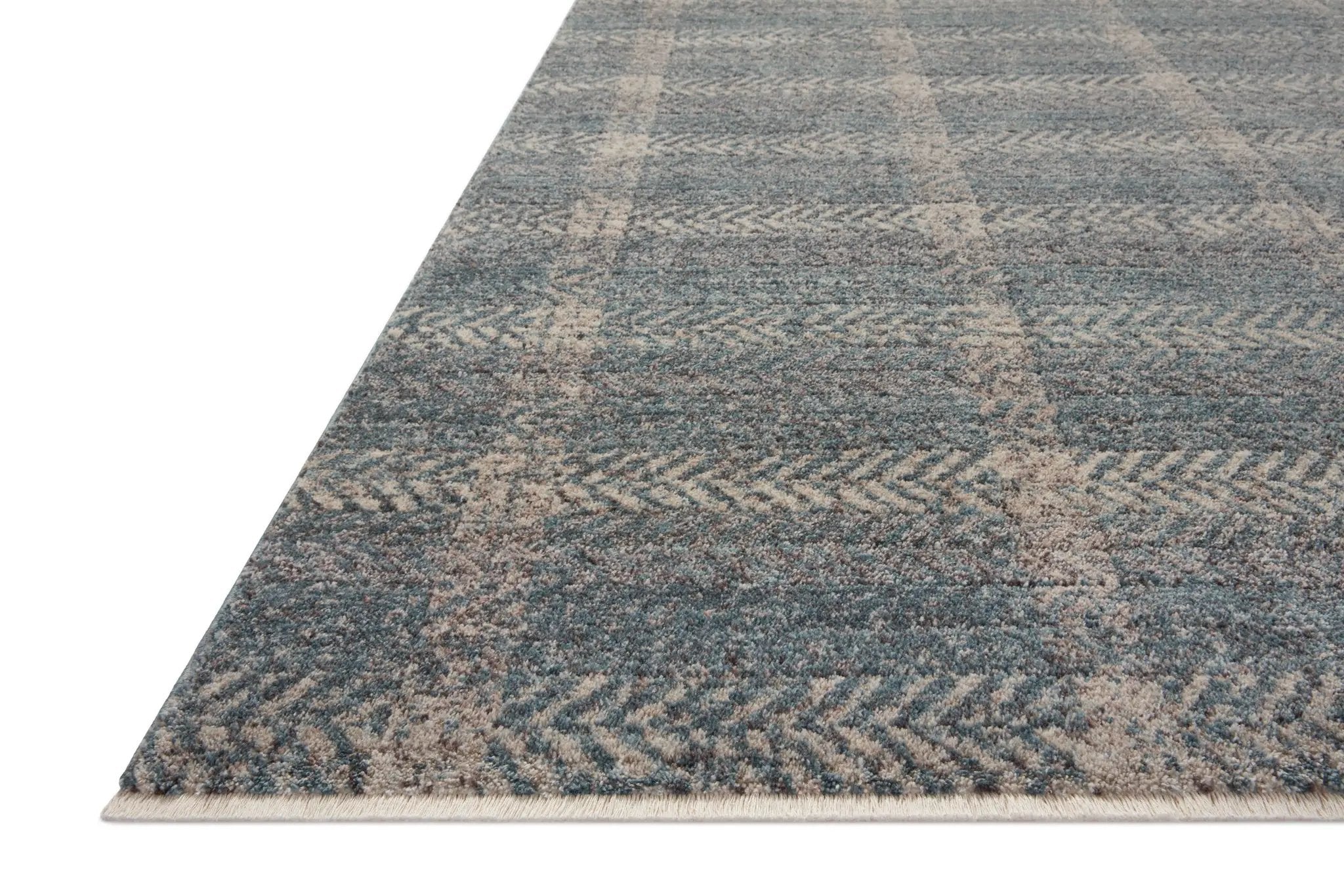 Ember EMB-03 Blue / Beige Area Rug by Angela Rose x Loloi