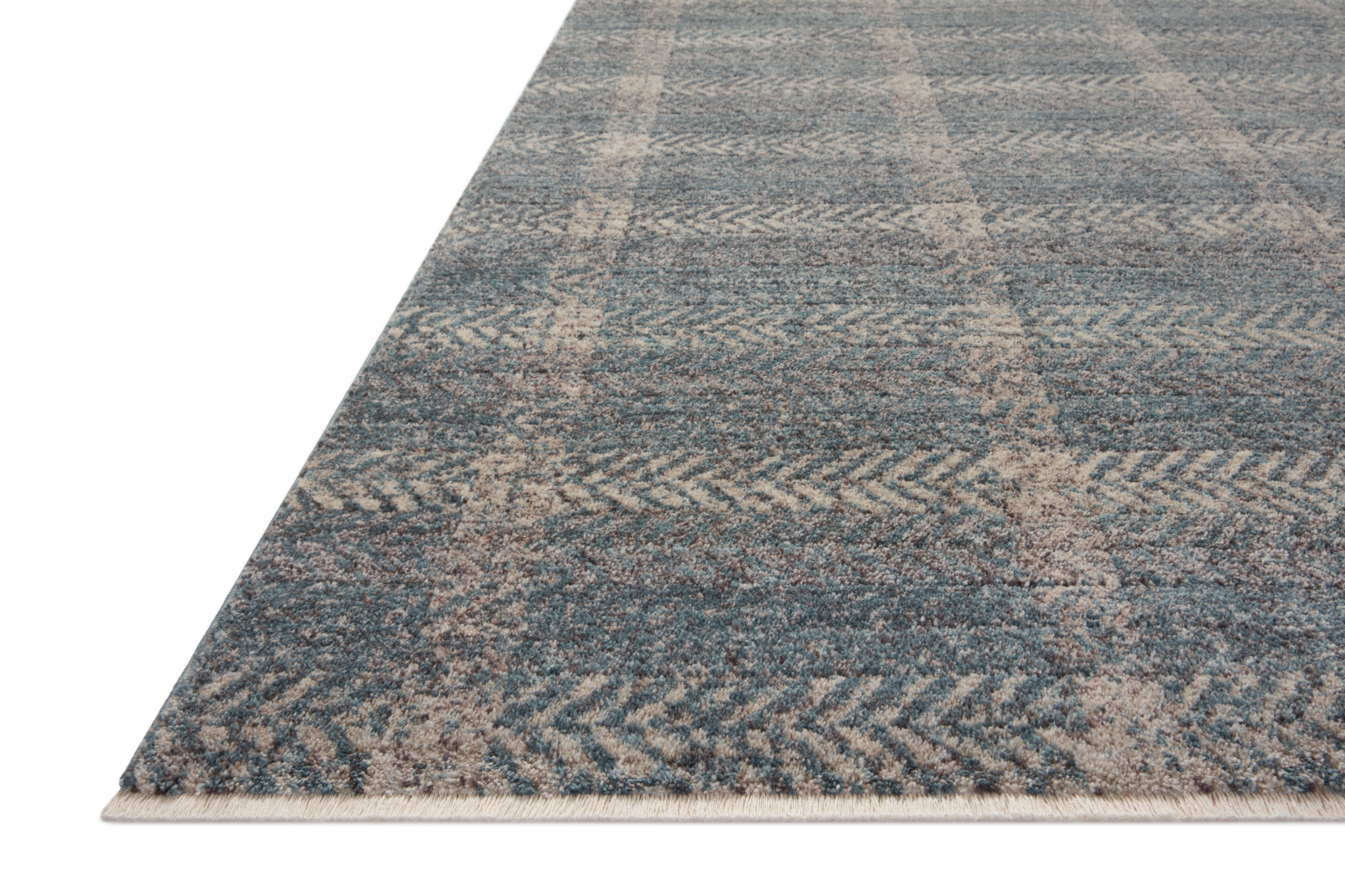 Angela Rose x Loloi Ember EMB-03 Blue / Beige Area Rug