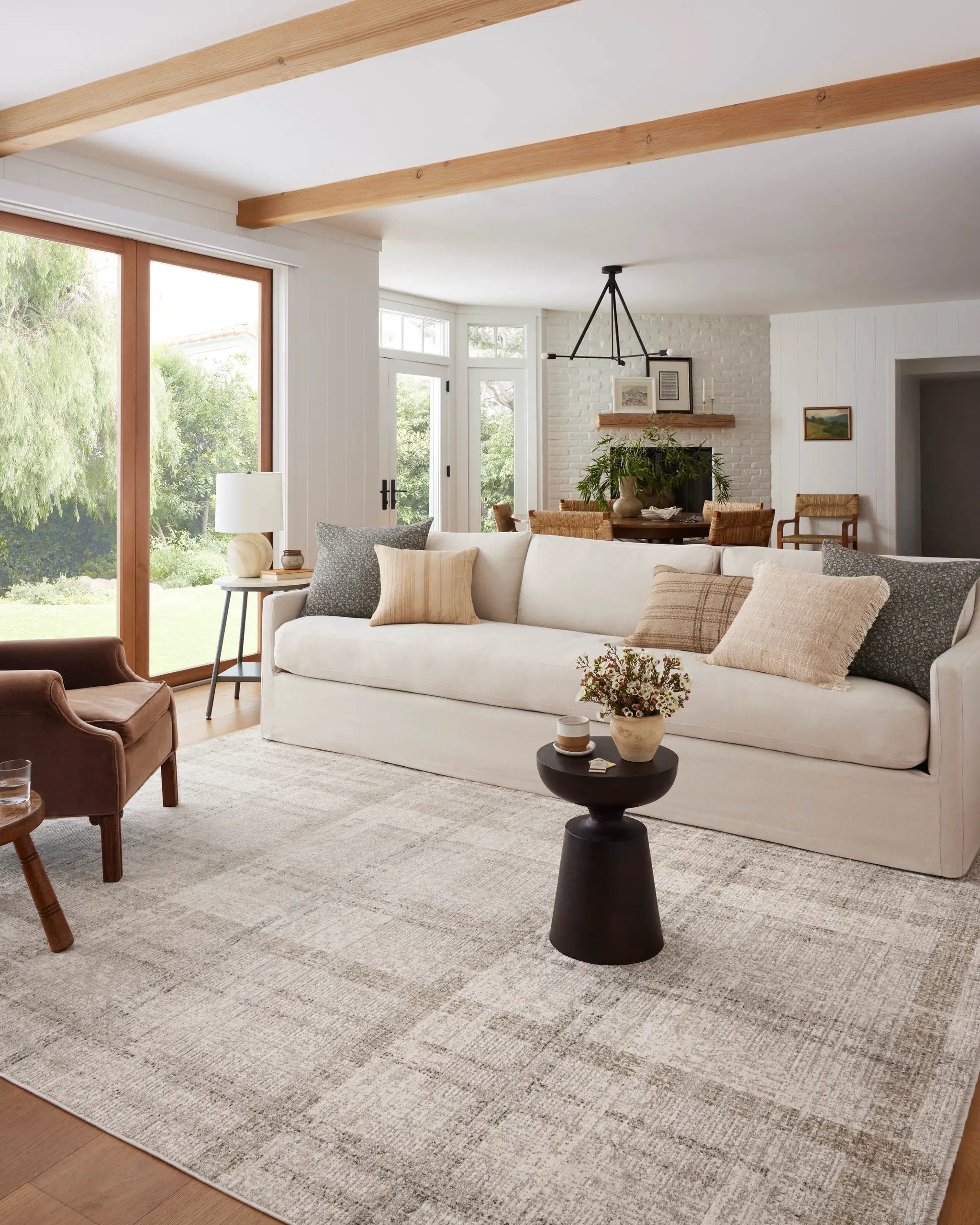 Ember EMB-04 Ivory / Multi Area Rug by Angela Rose x Loloi
