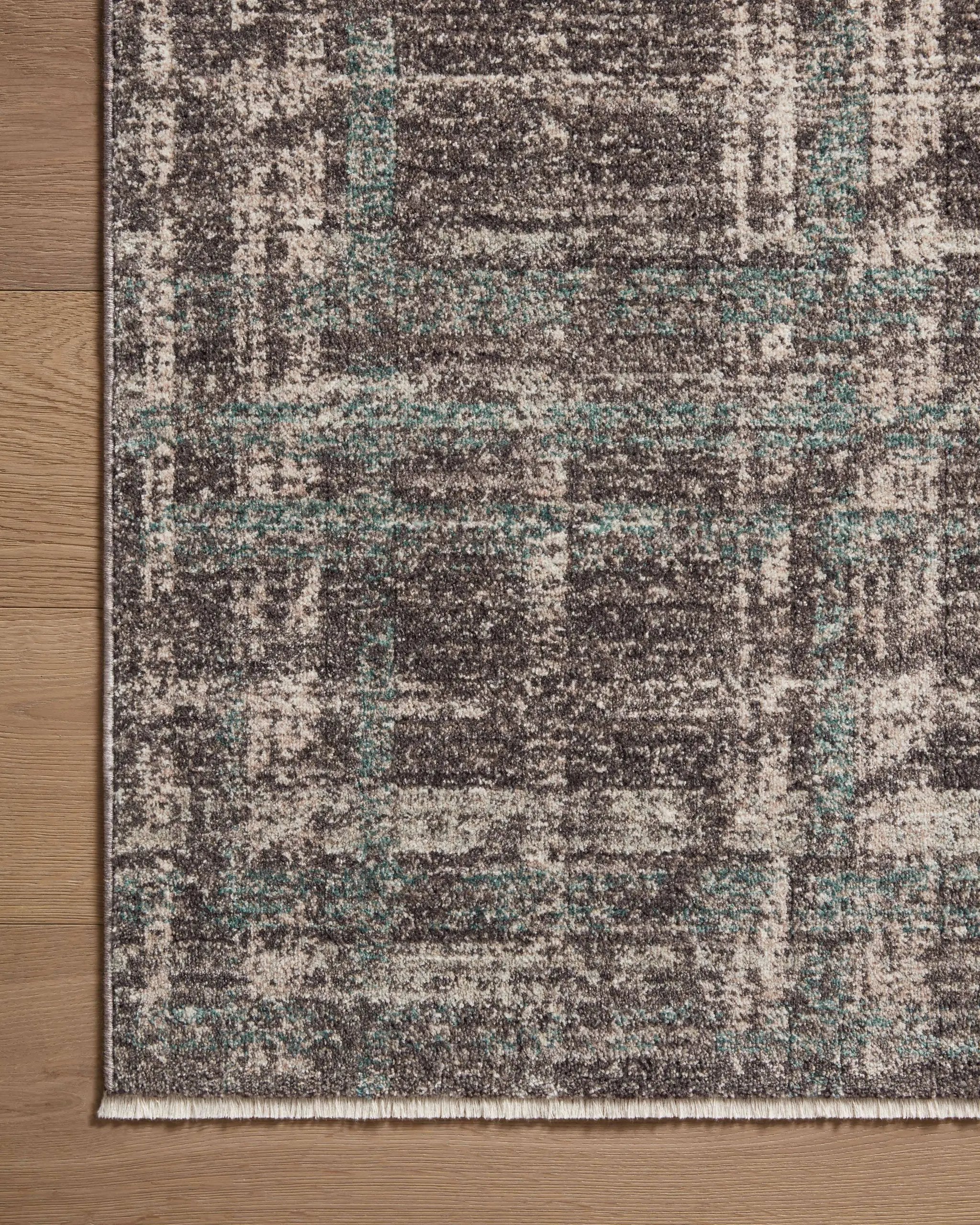 Ember EMB-08 Espresso / Multi Area Rug by Angela Rose x Loloi