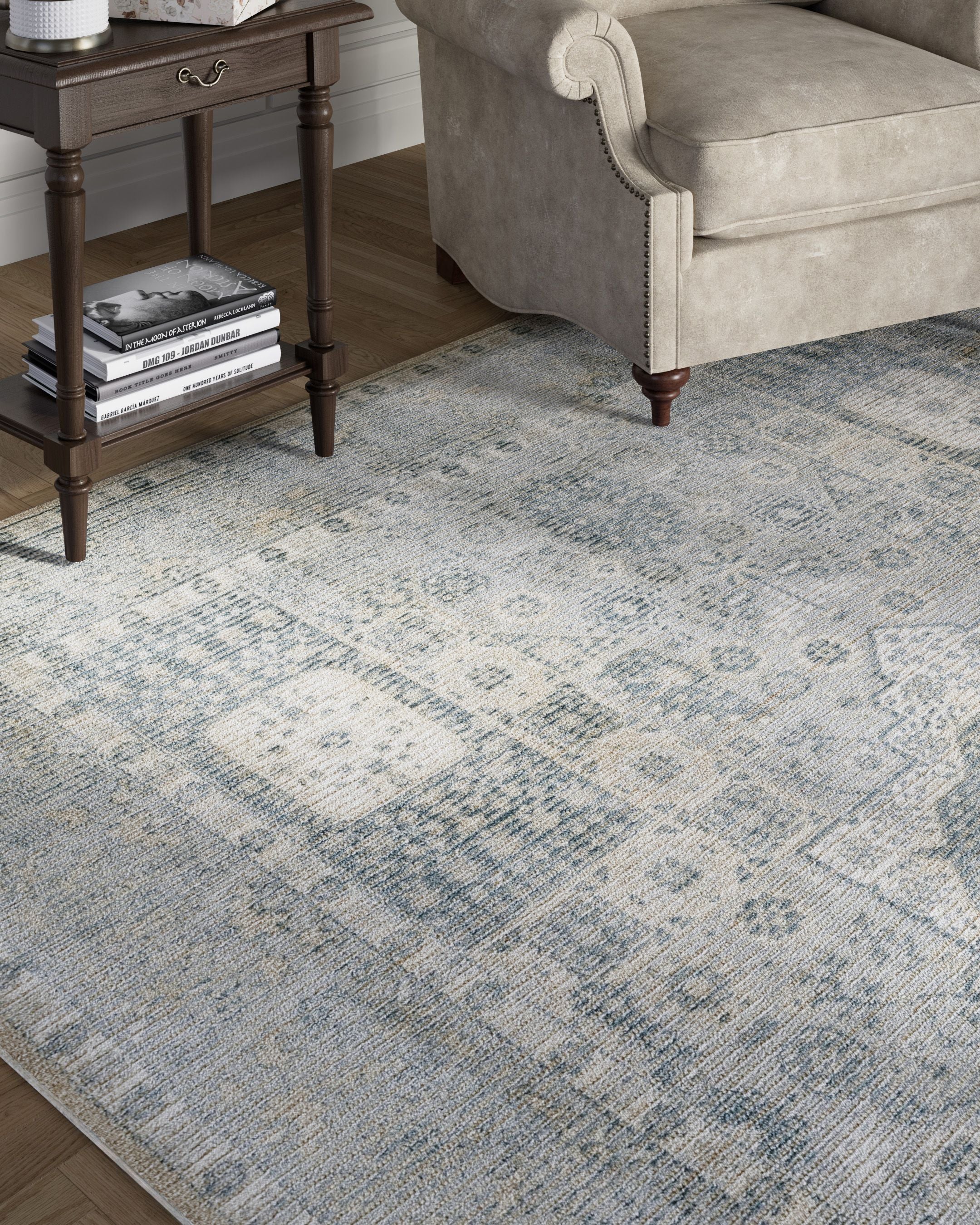 Momeni Estelle EST-5 Blue Hand Loomed Area Rug