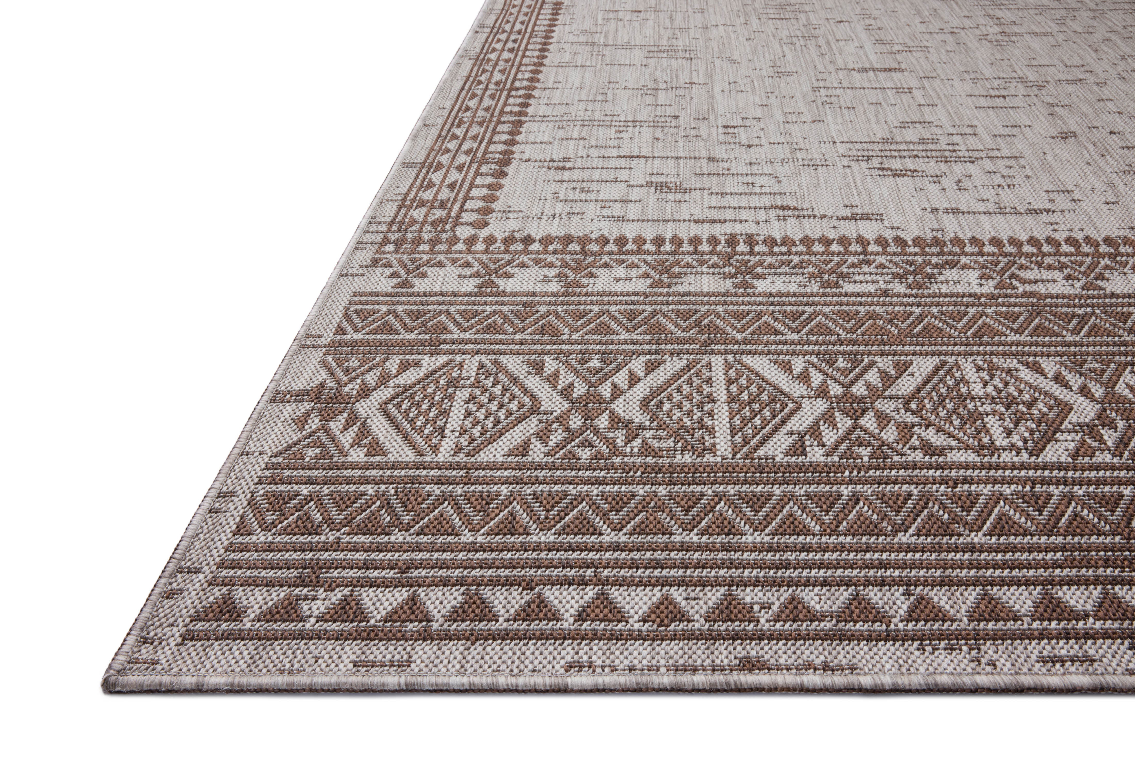 With coffee and gentle dove hues, the Easton ESN-01 Coffee / Dove Area Rug is a power-loomed polypropylene area rug that elevates any room