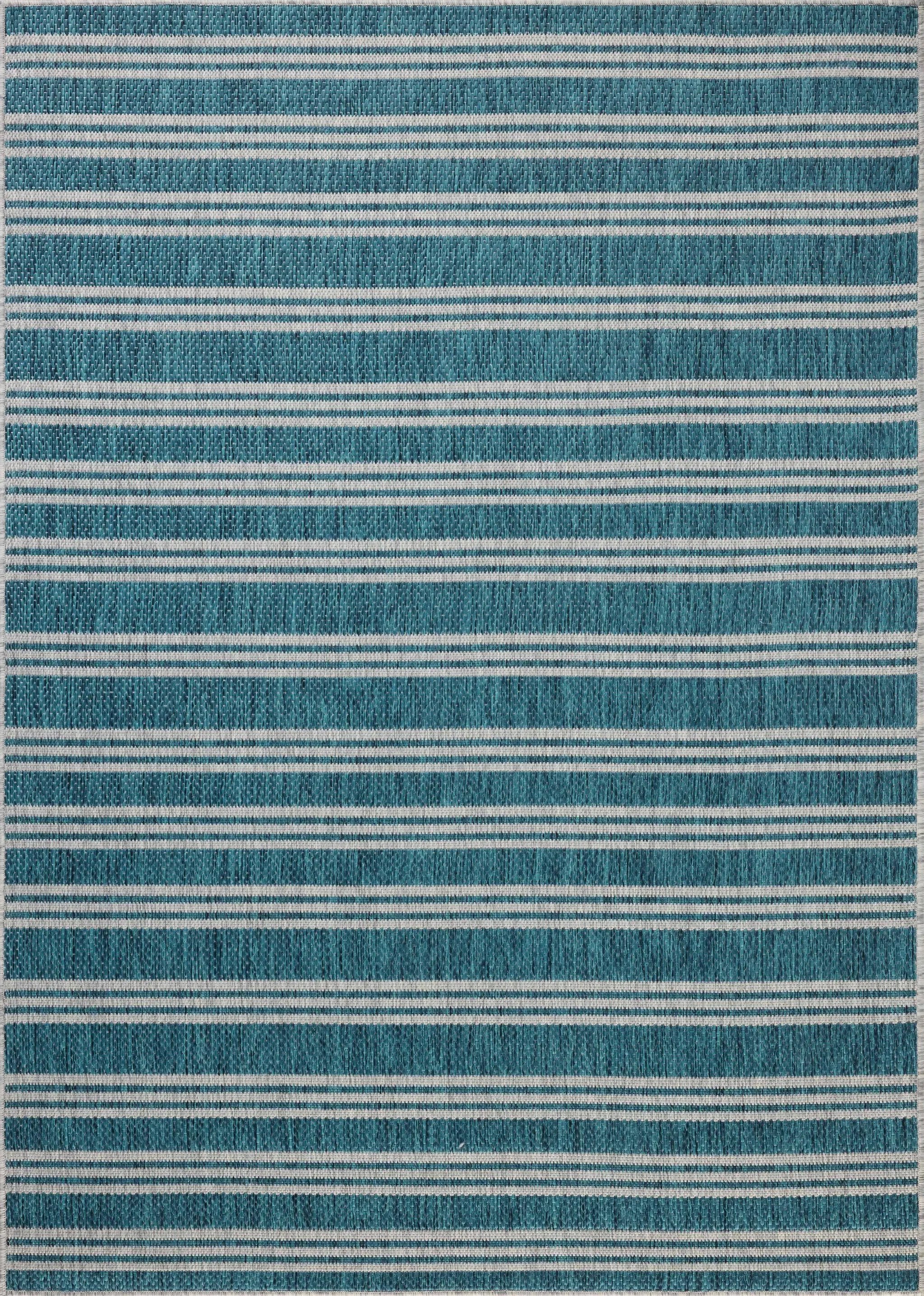 Easton ESN-04 Teal / Fog Area Rug by Loloi