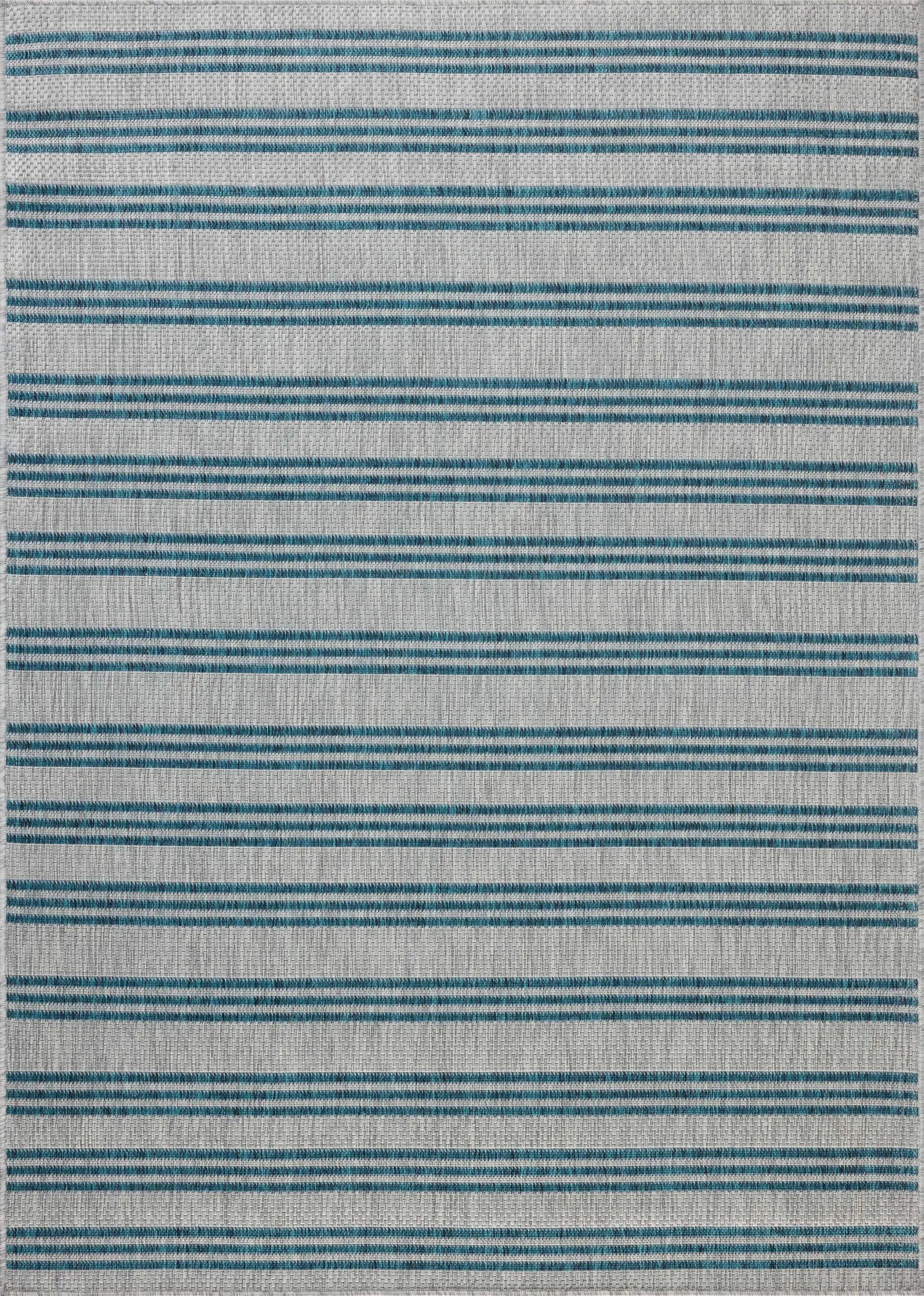 Easton ESN-04 Teal / Fog Area Rug by Loloi