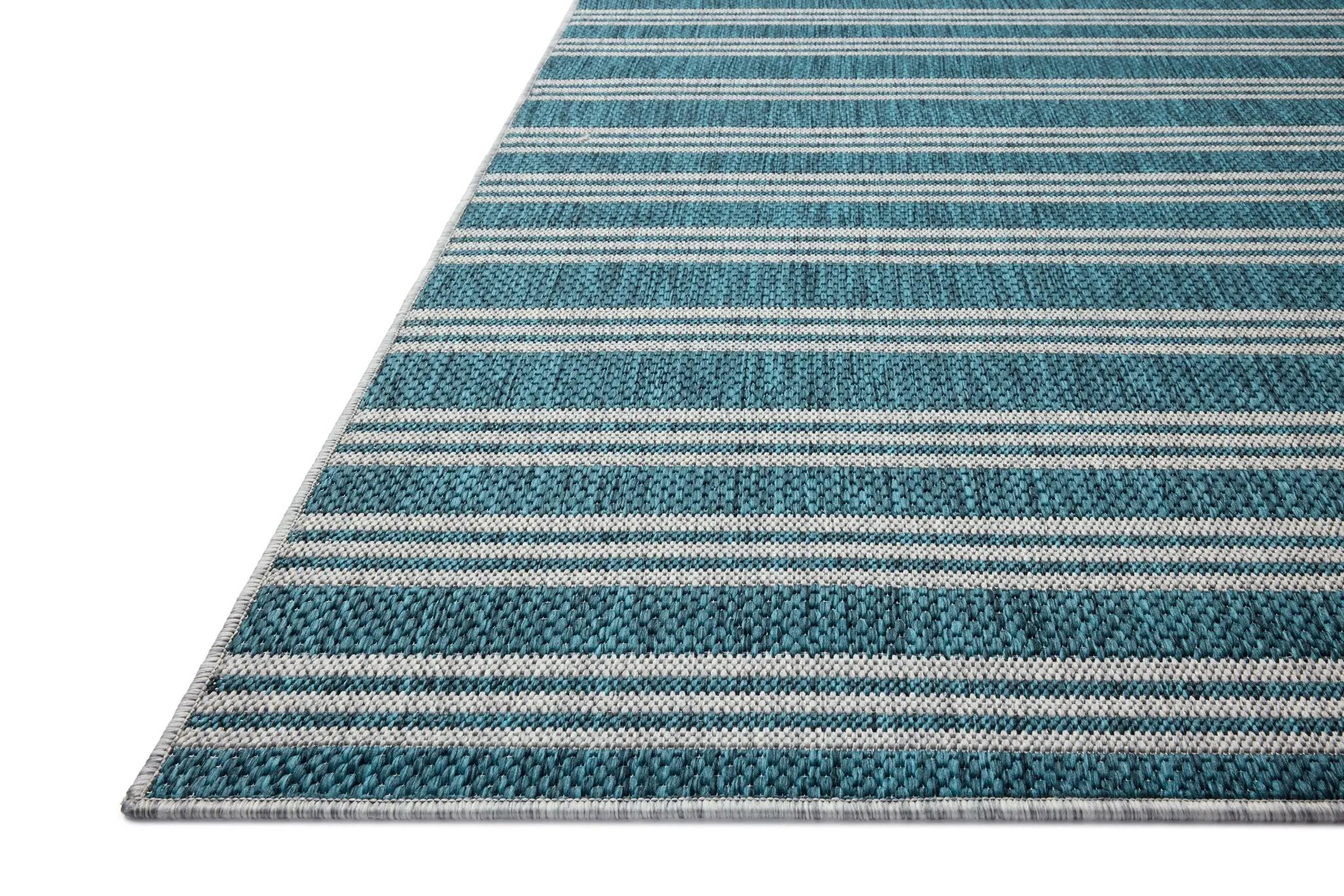 Easton ESN-04 Teal / Fog Area Rug by Loloi