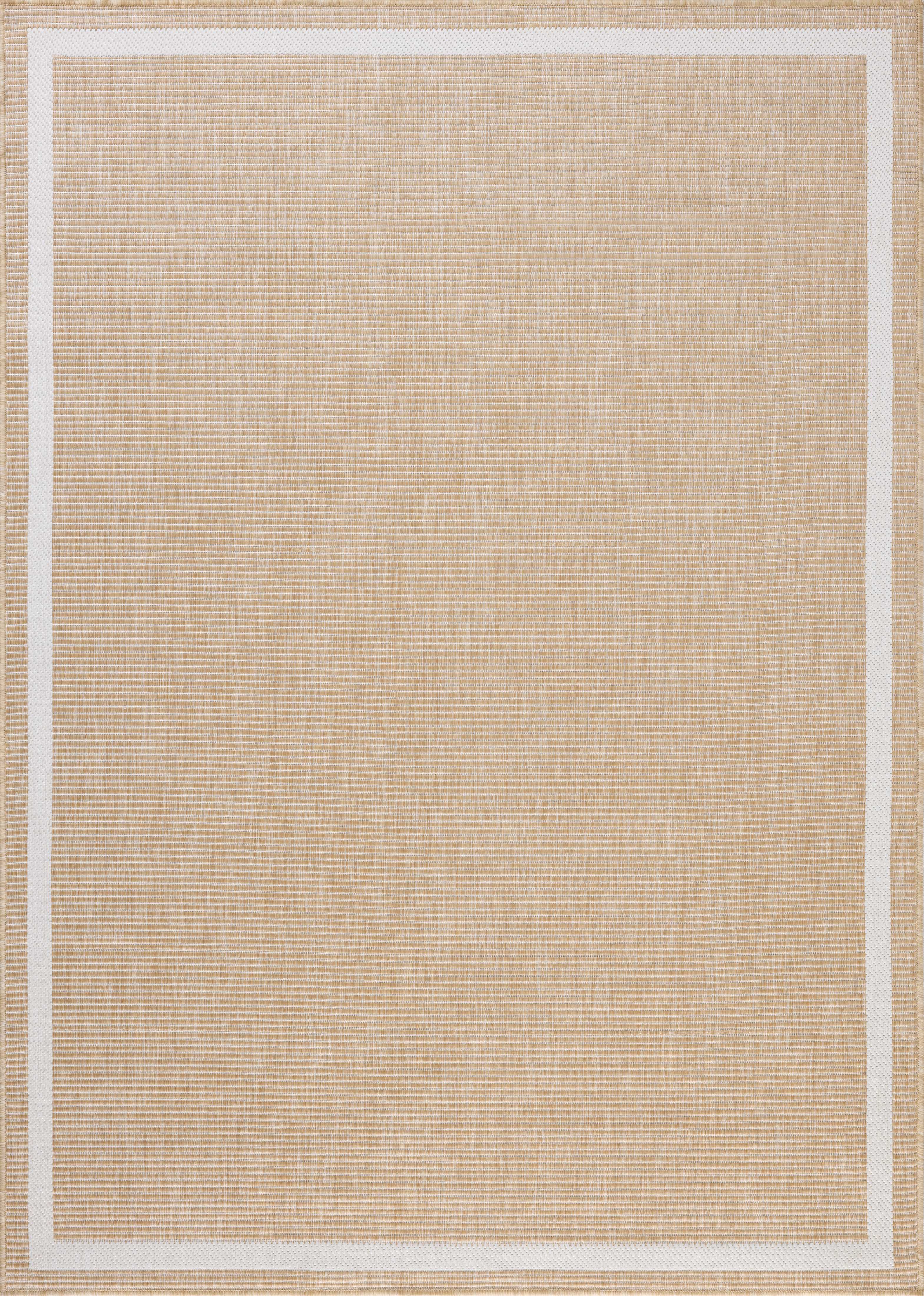 The Easton ESN-05 Wheat / Ivory Area Rug combines golden wheat and refined ivory tones with a power-loomed polypropylene area rug for effortless elegance