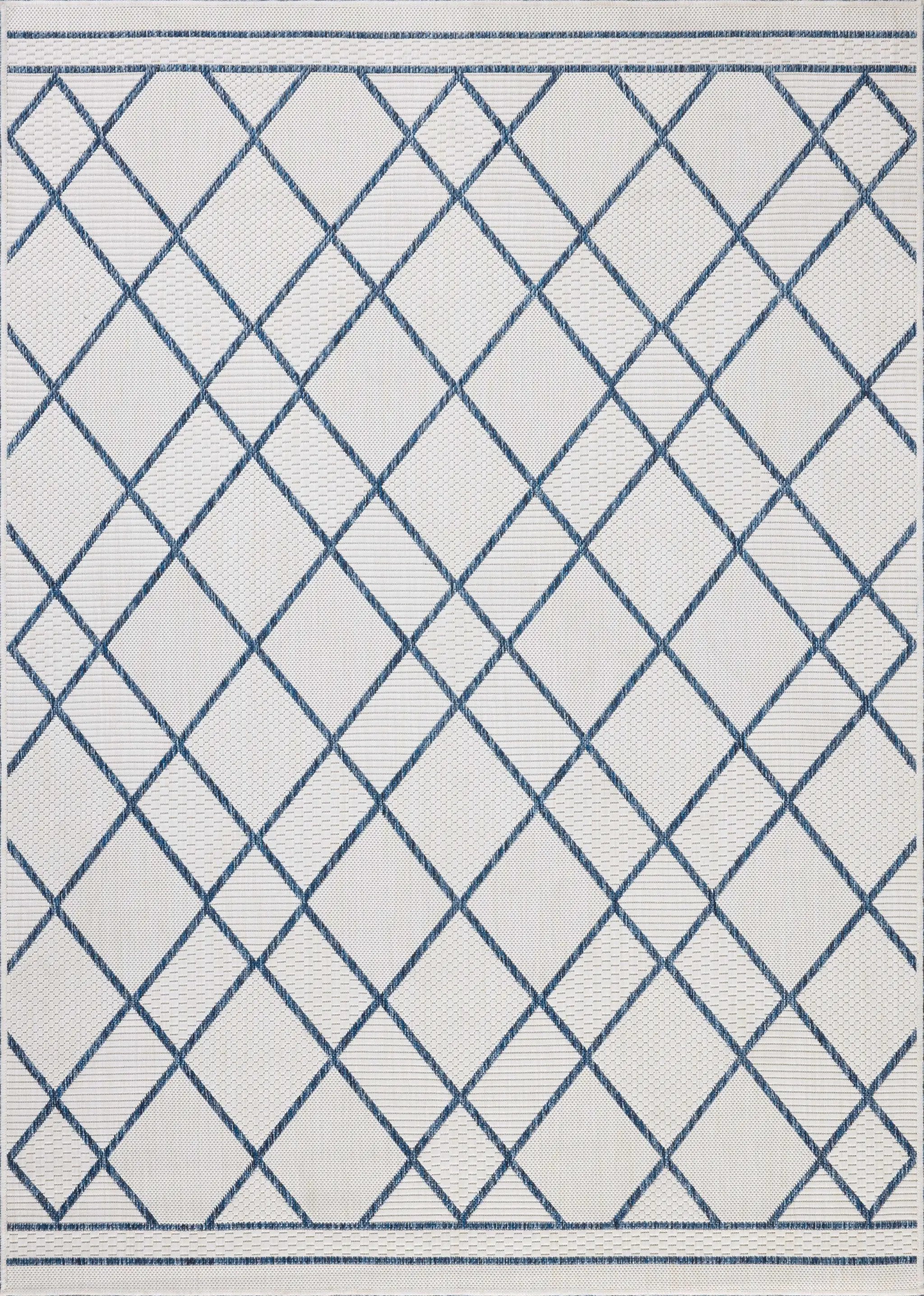 Easton ESN-08 Ivory / Denim Area Rug by Loloi