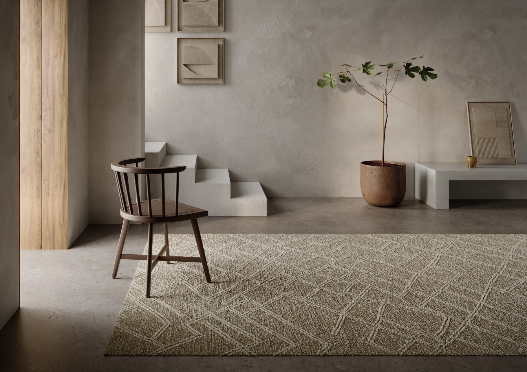 Momeni Everett EVT-5 Natural Hand Tufted Area Rug