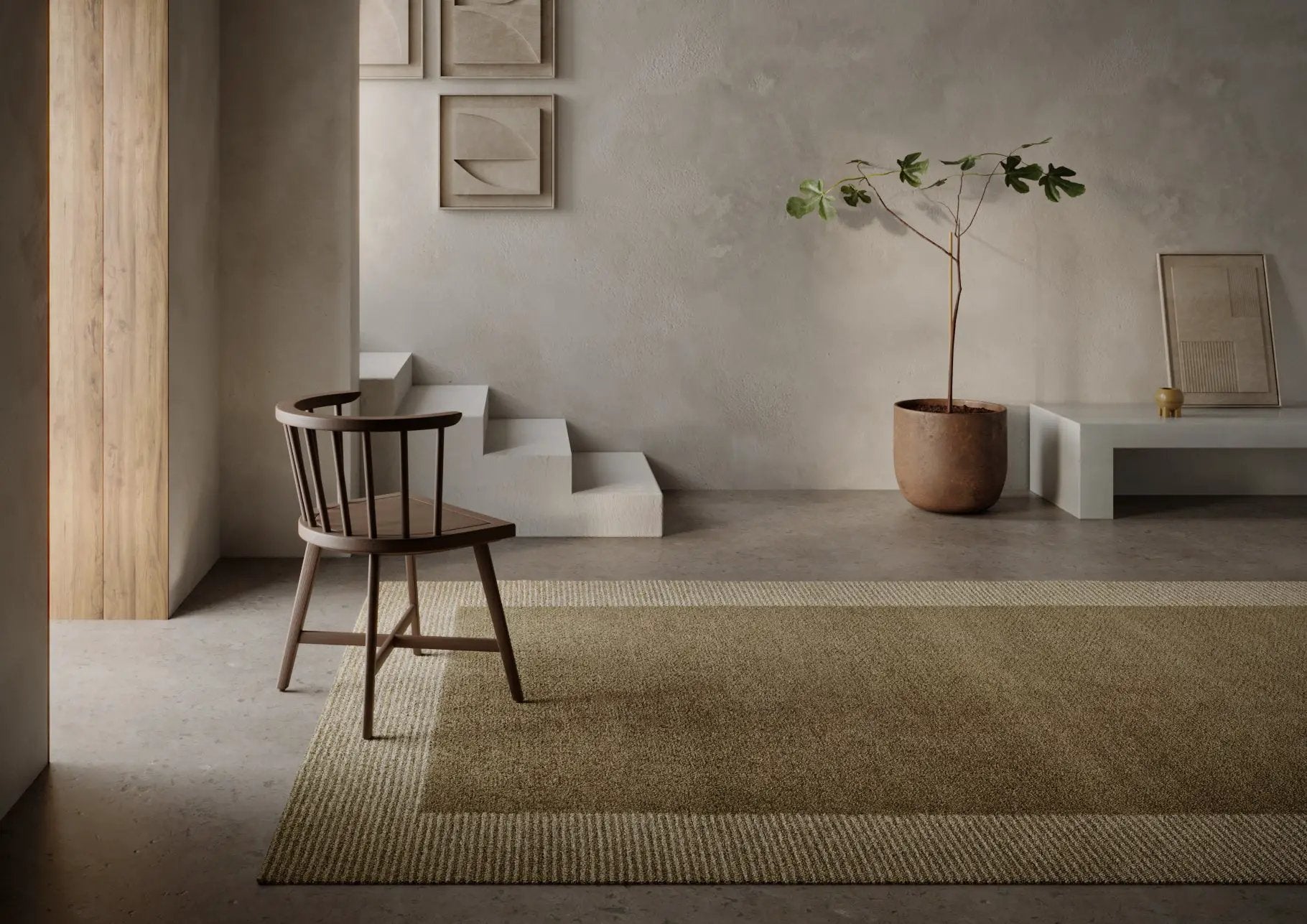 Everett EVT-6 Taupe Area Rug by Momeni
