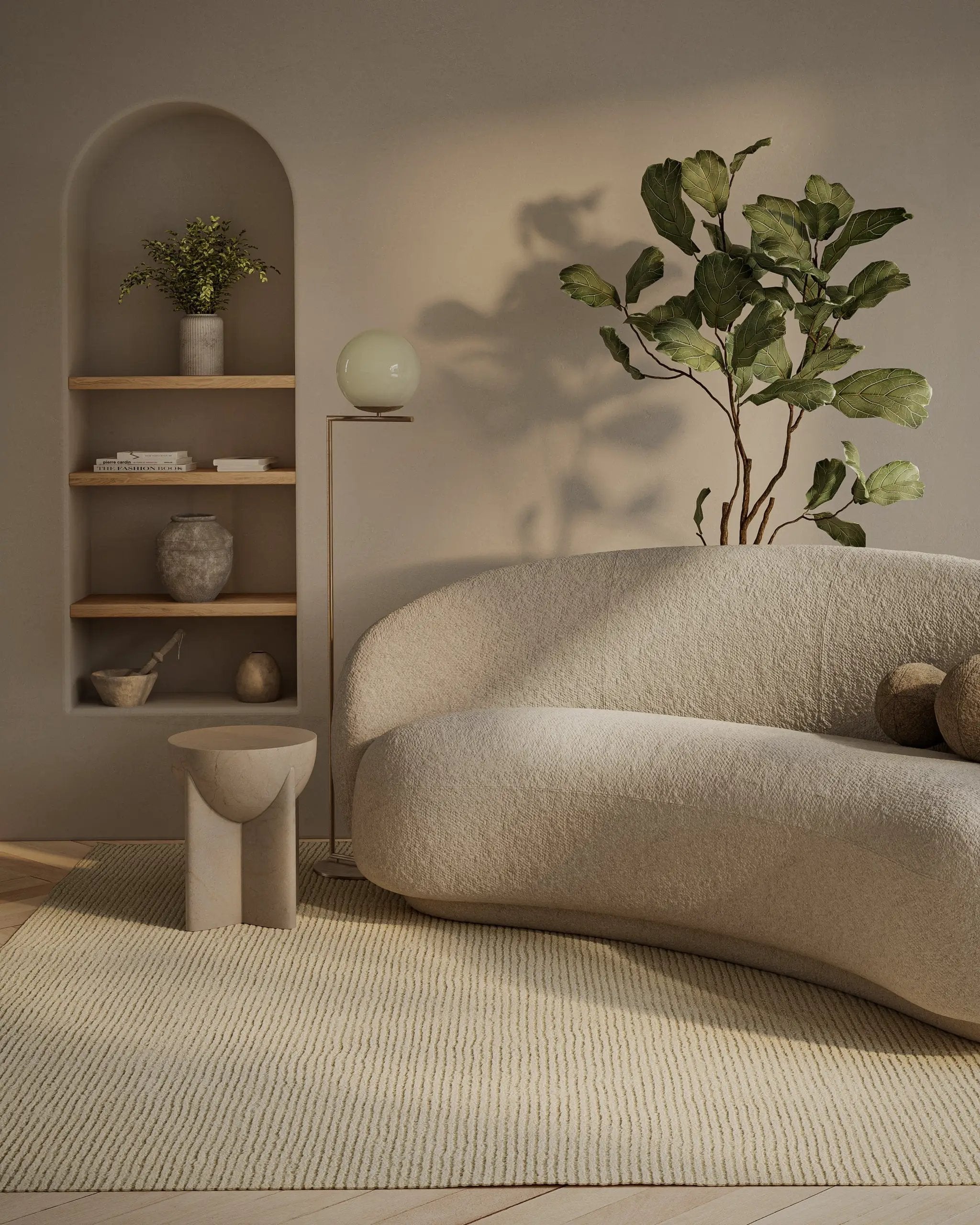 Everett EVT-8 Ivory Area Rug by Momeni