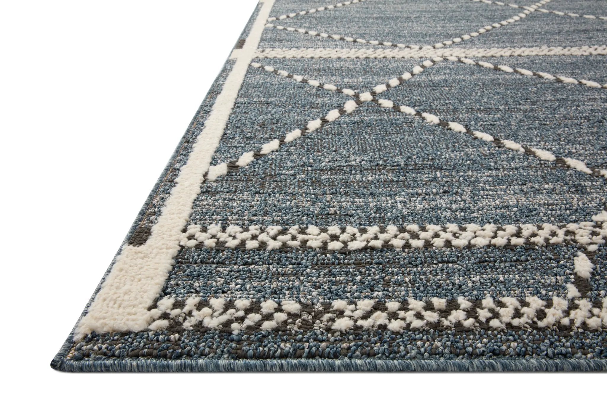Fabian FAB-01 Denim / Charcoal Area Rug by Loloi