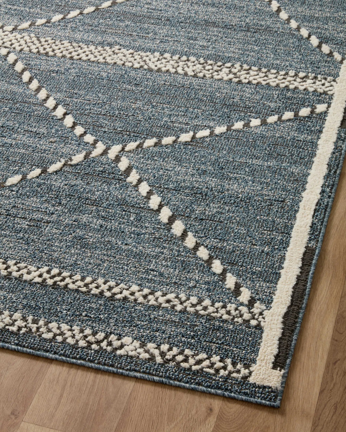 Fabian FAB-01 Denim / Charcoal Area Rug by Loloi