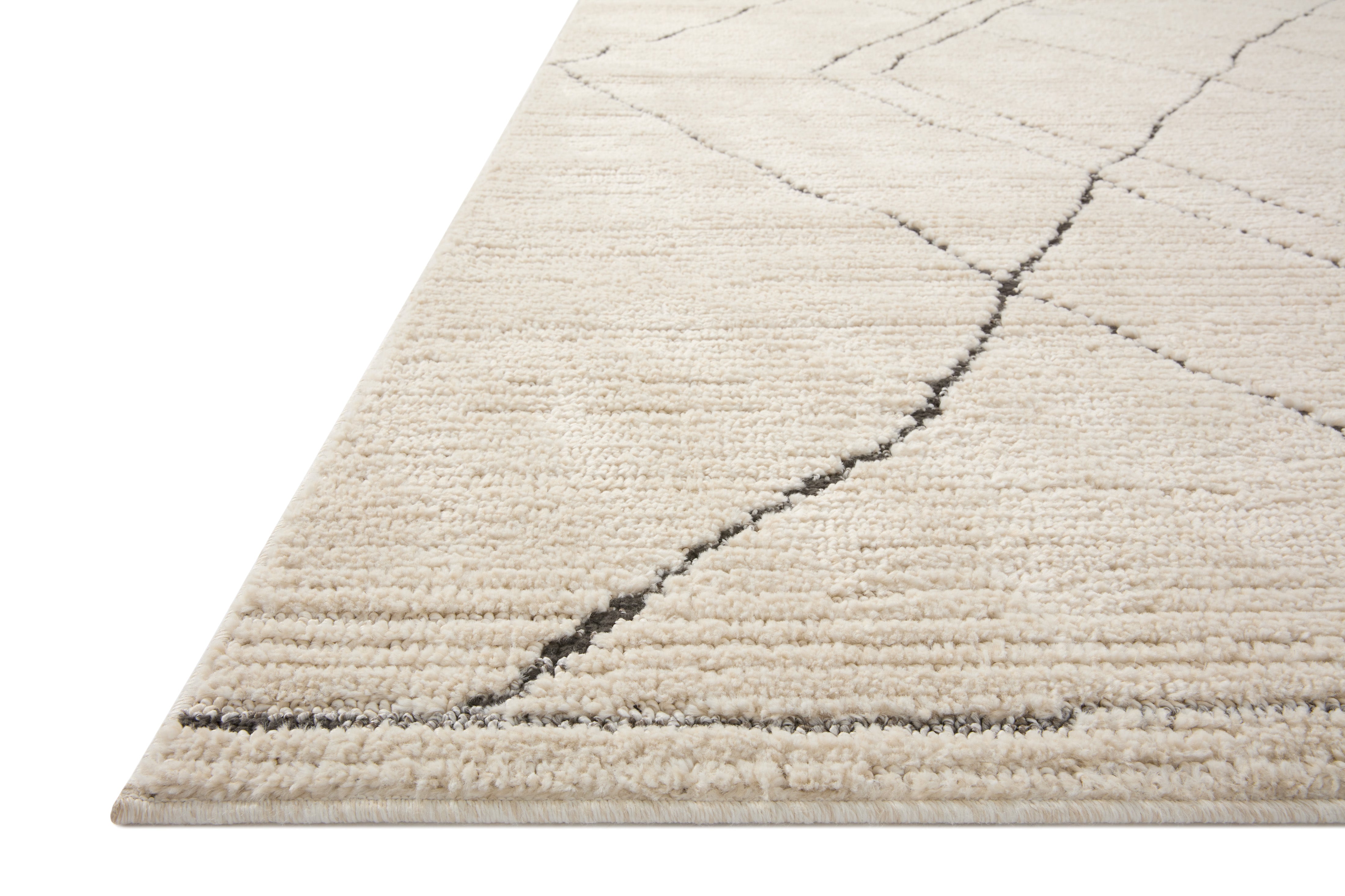 Loloi Fabian FAB-02 Ivory / Charcoal Area Rug