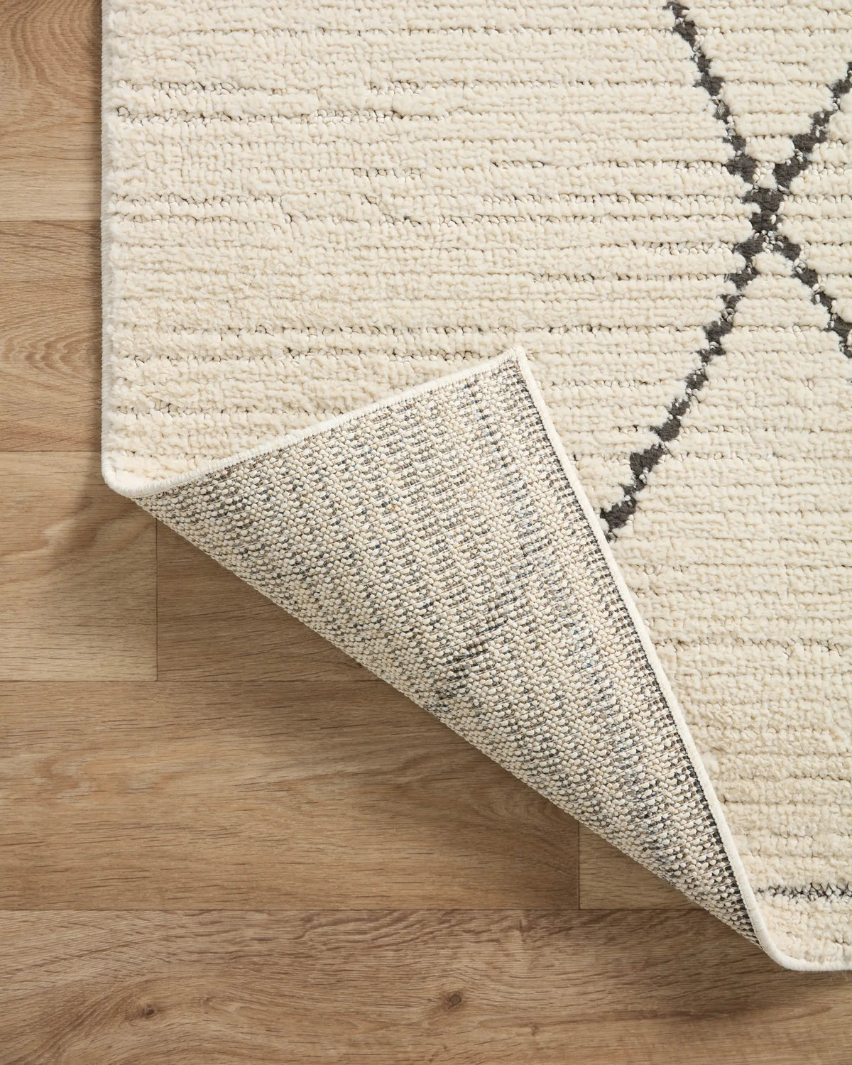 Fabian FAB-02 Ivory / Charcoal Area Rug by Loloi