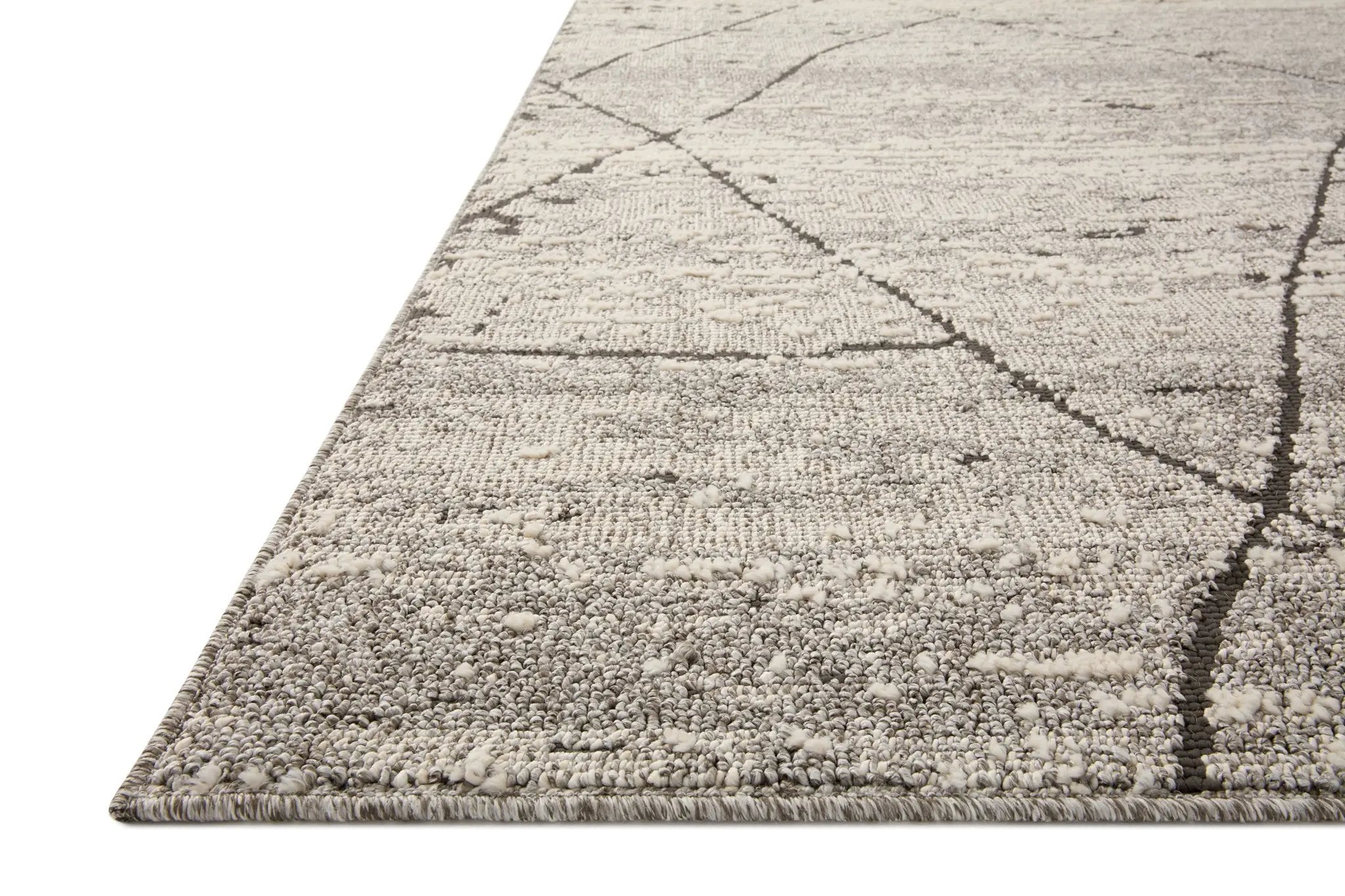 Fabian FAB-04 Grey / Charcoal Area Rug by Loloi