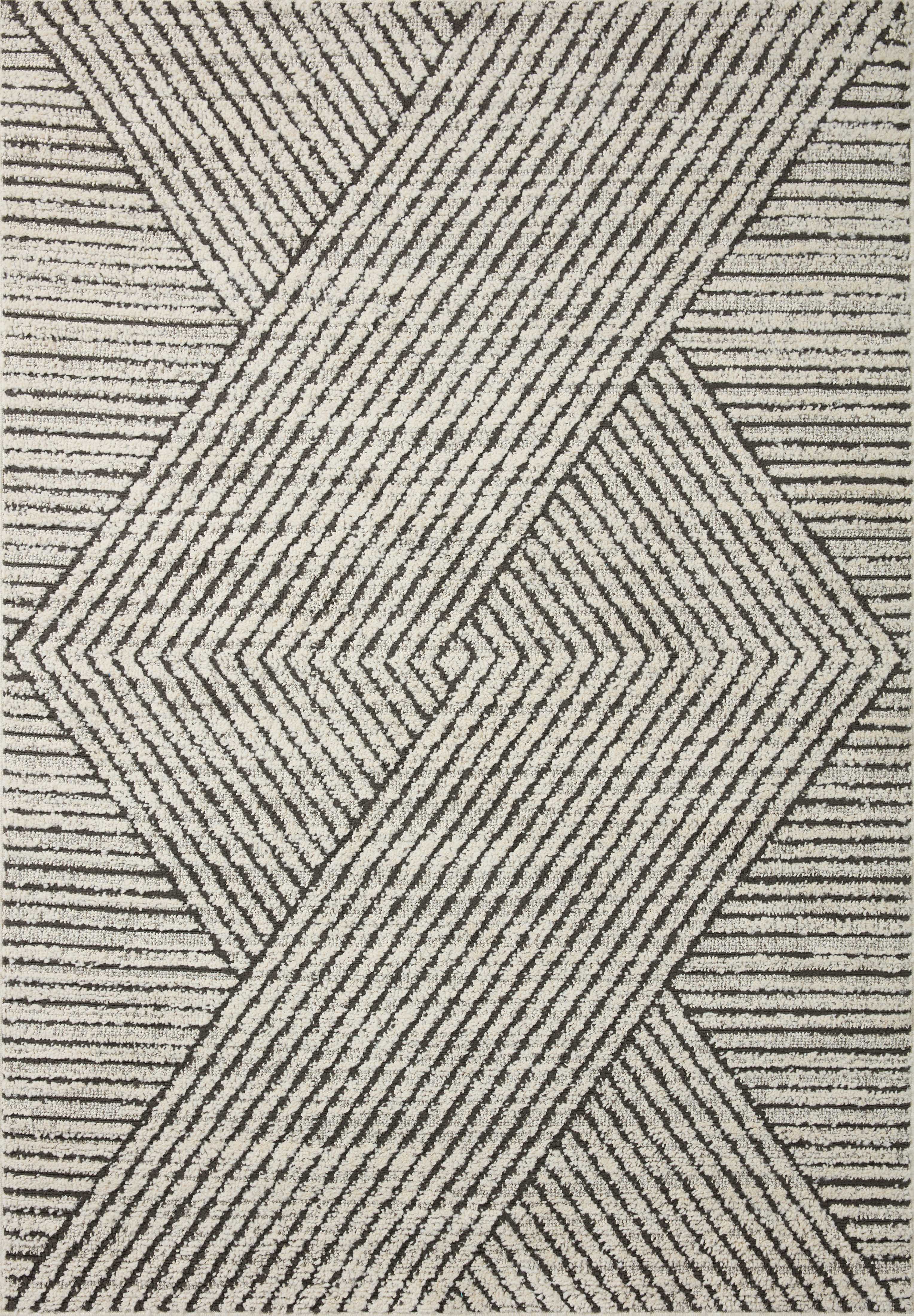 Loloi Fabian FAB-06 Charcoal / Ivory Area Rug