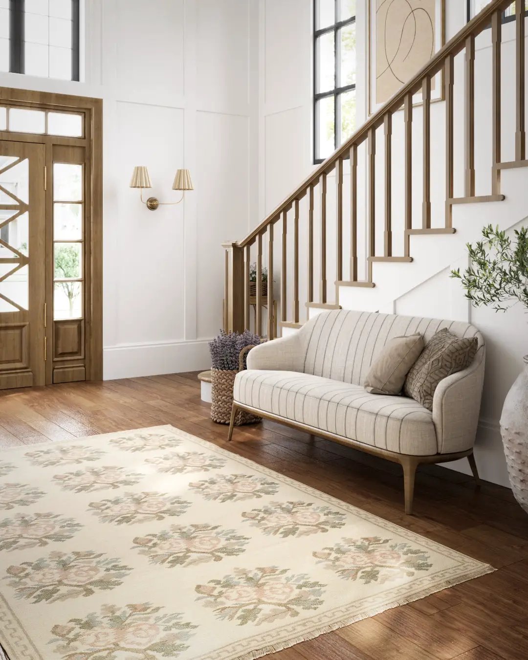 Florence FLO-1 Ivory Area Rug by Momeni