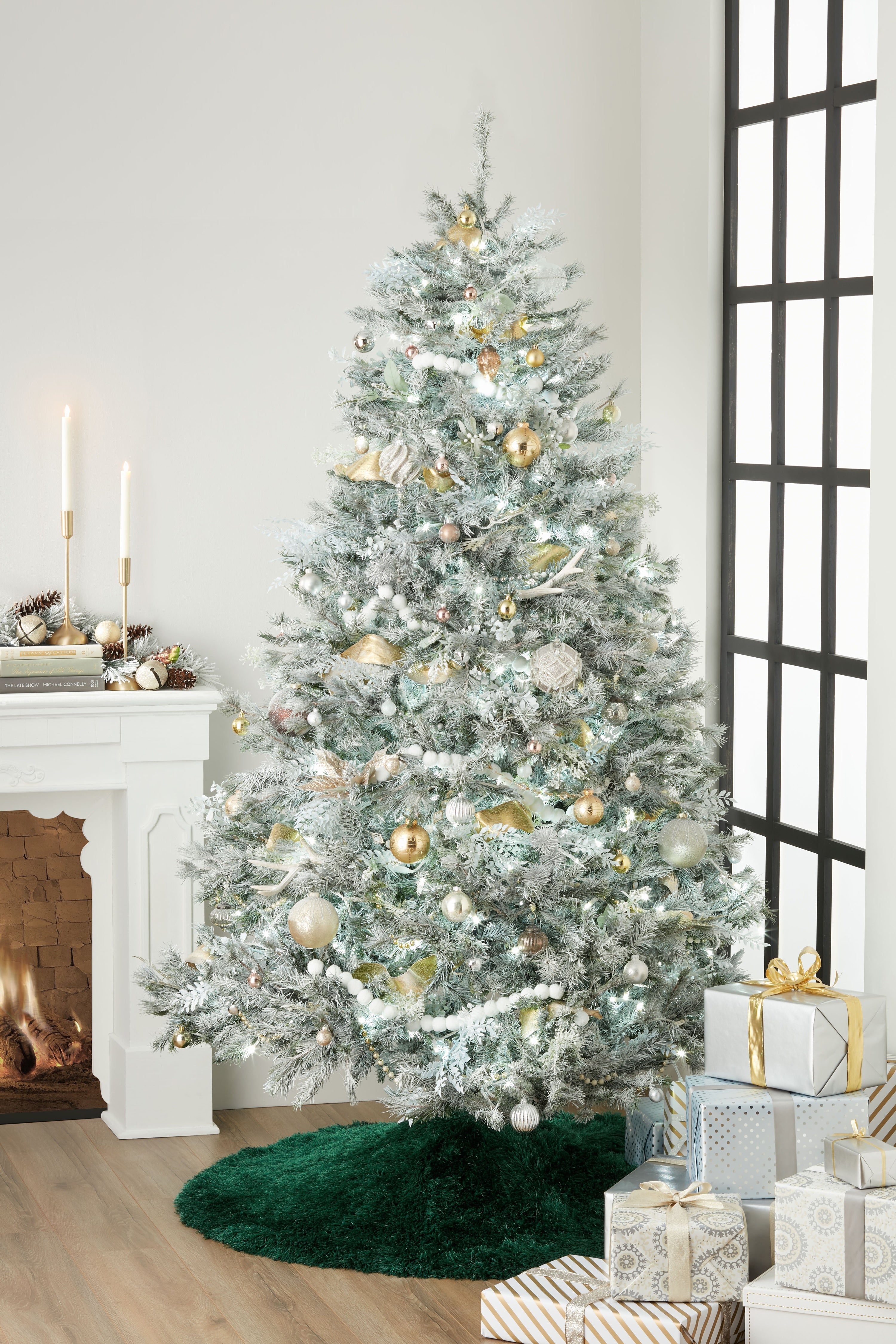Momeni FTS-1 Green Round Furry Tree Skirt