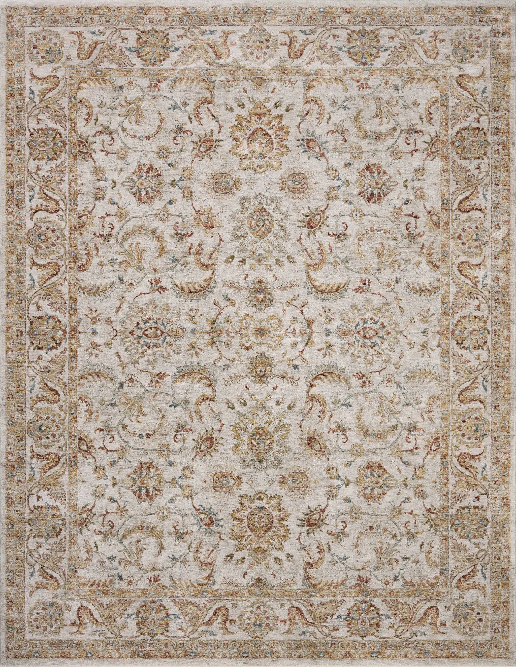 Gaia GAA-04 Natural / Sunset Area Rug by Loloi