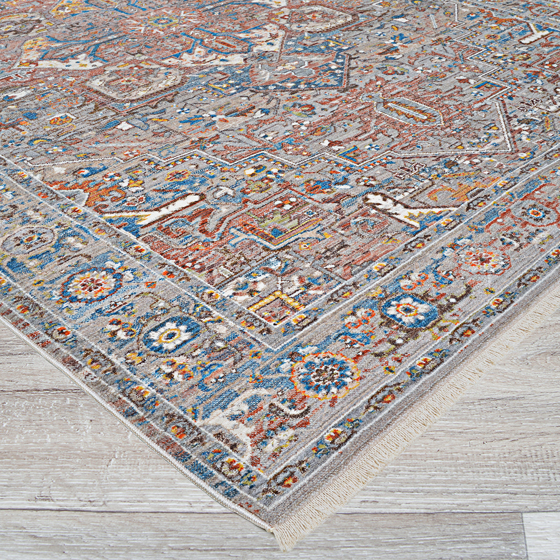 Couristan Halli Kerman H724-3100 Brick Area rug