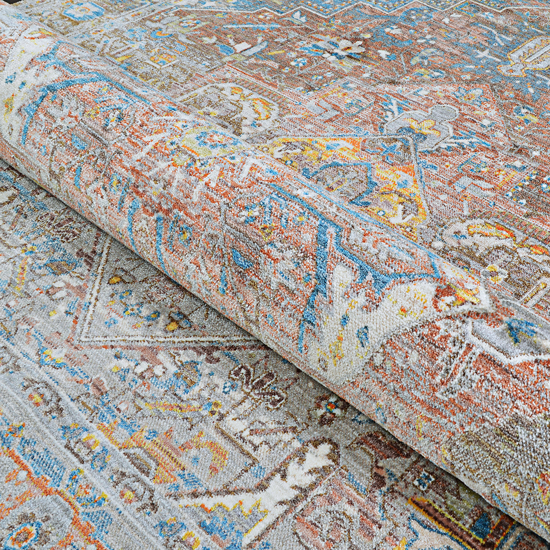 Couristan Halli Kerman H724-3100 Brick Area rug