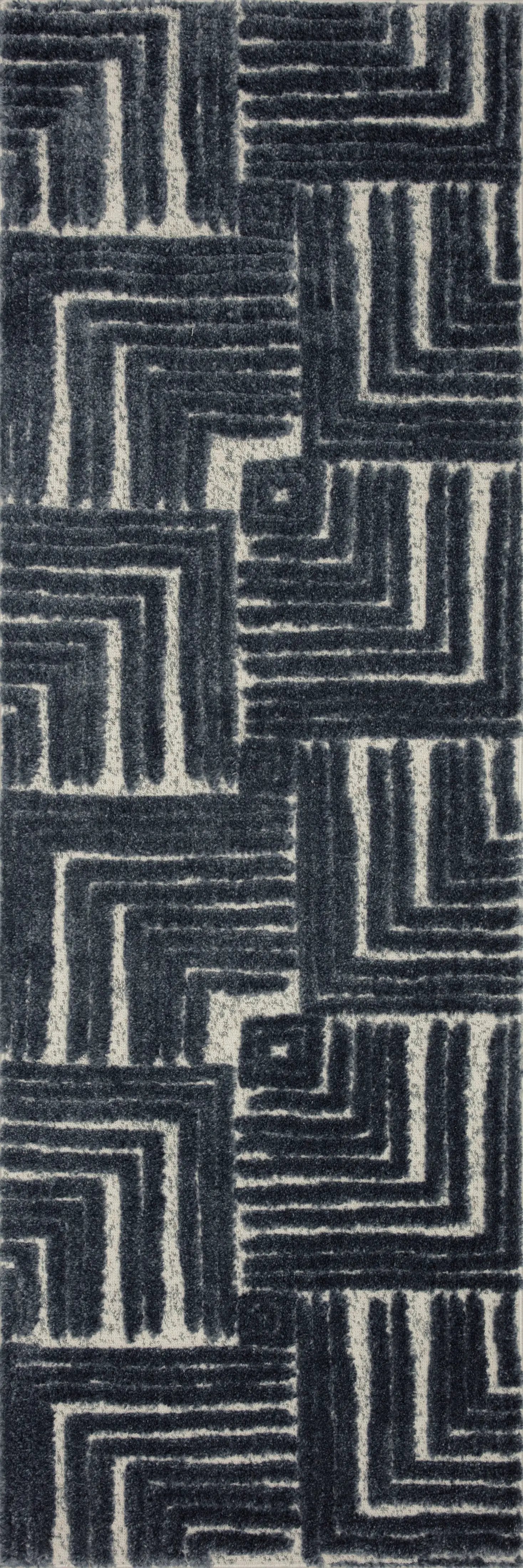 Hagen HAG-05 Blue / White Area Rug by Loloi