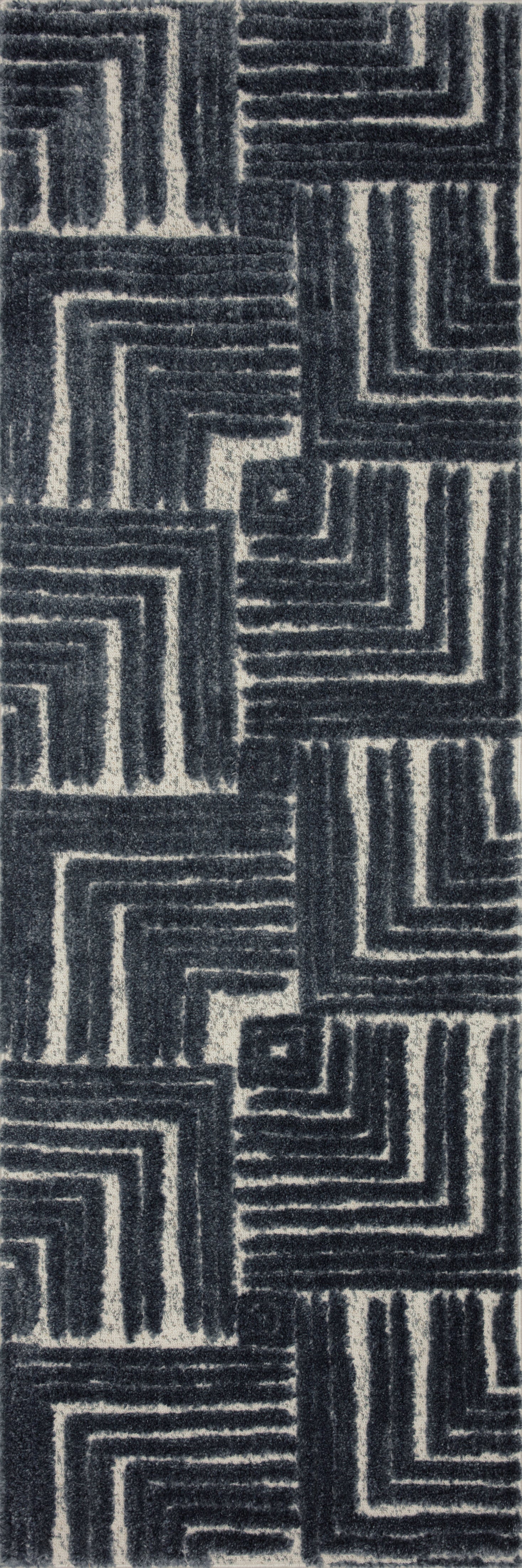 Loloi Hagen HAG-05 Blue / White Area Rug