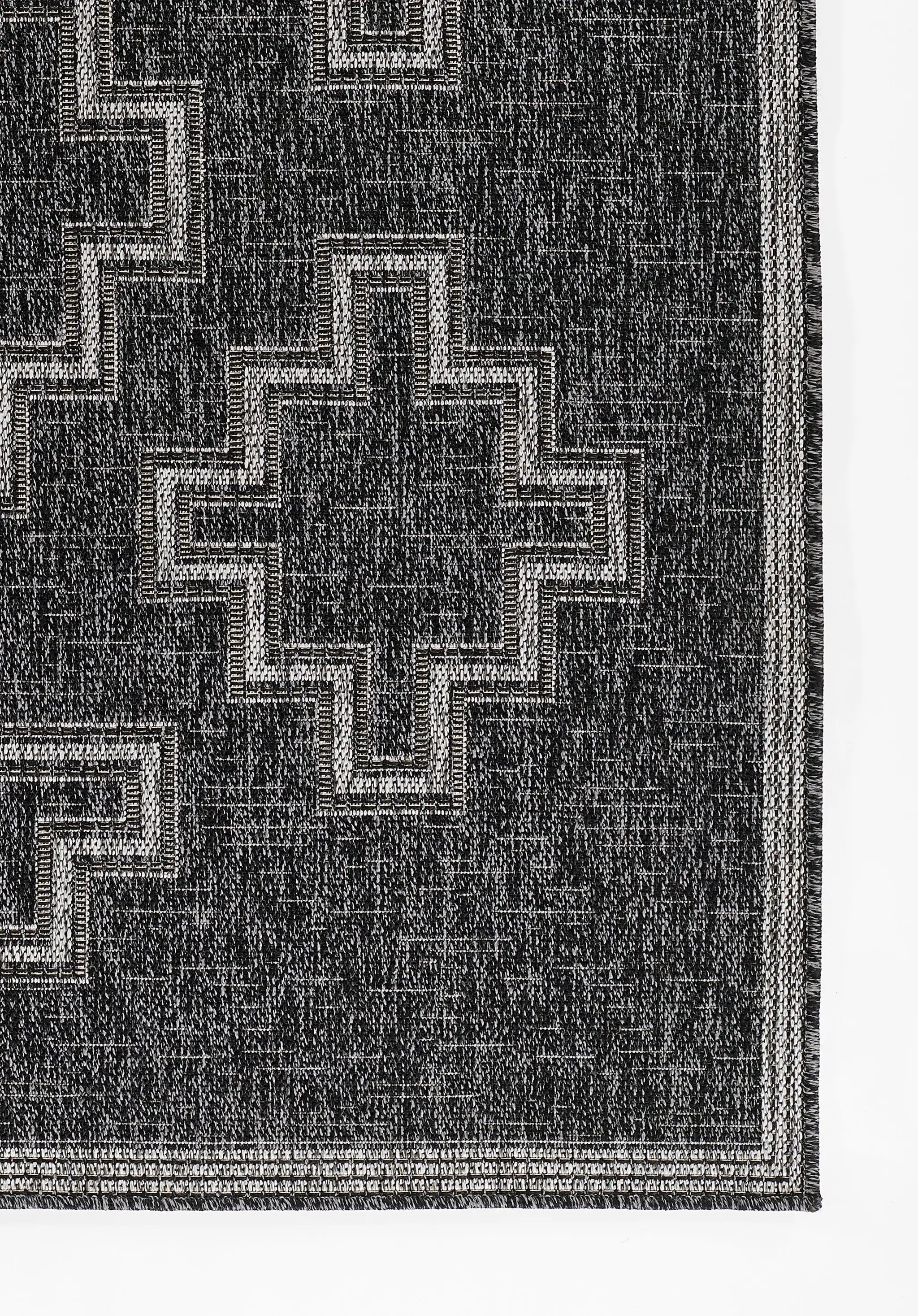 Hampton HAM-9 Black Area Rug by Momeni