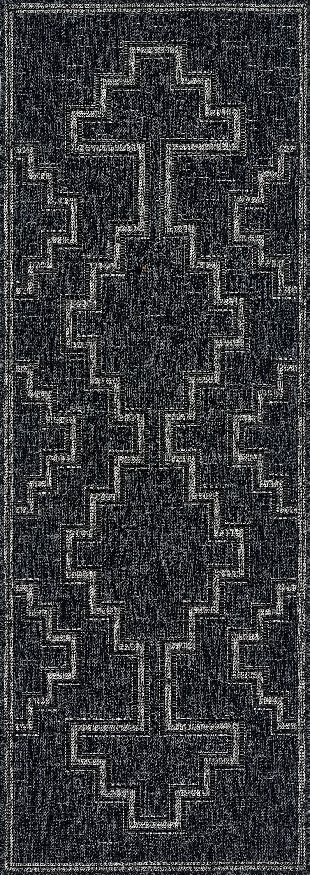 Hampton HAM-9 Black Area Rug by Momeni