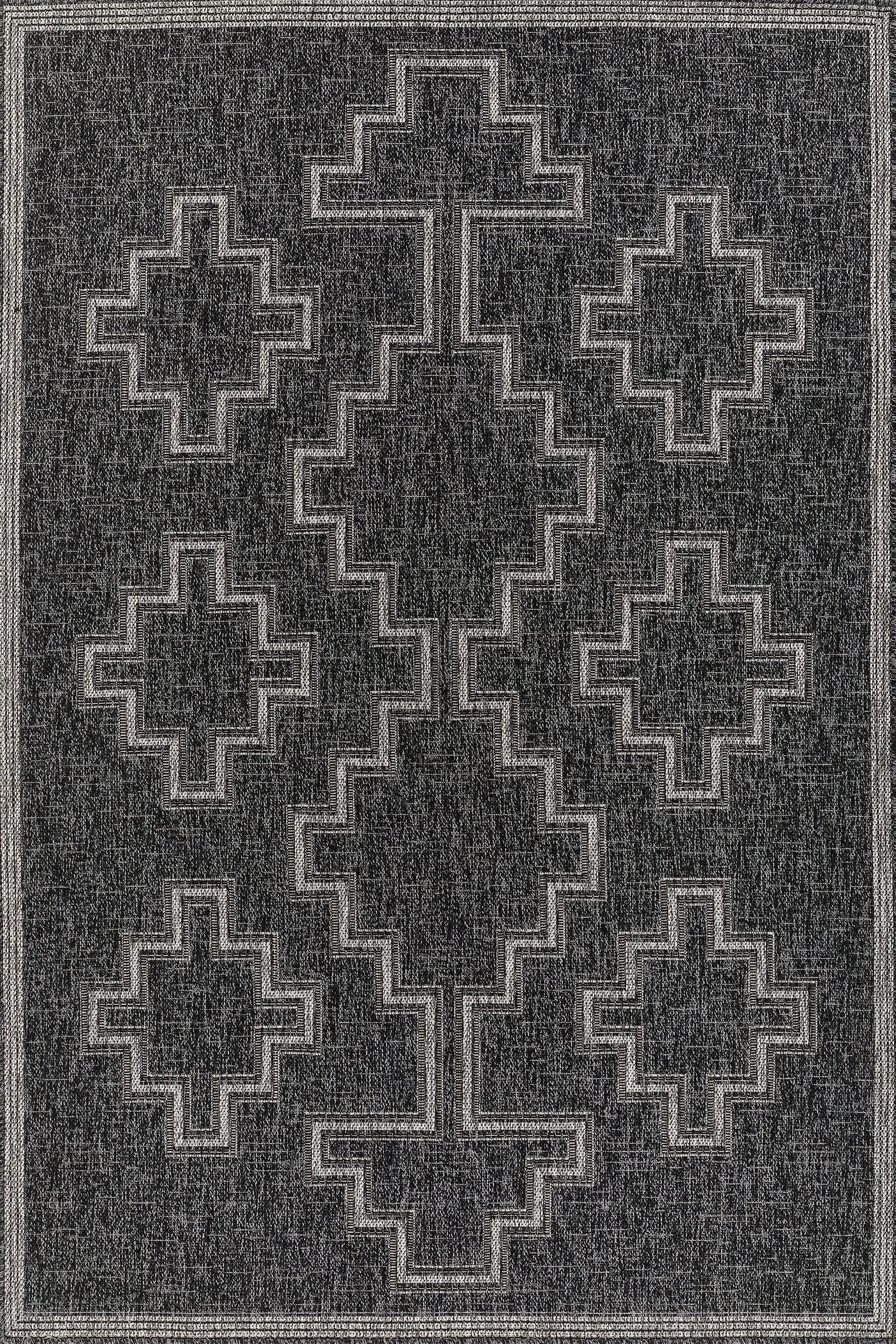 Hampton HAM-9 Black Area Rug by Momeni