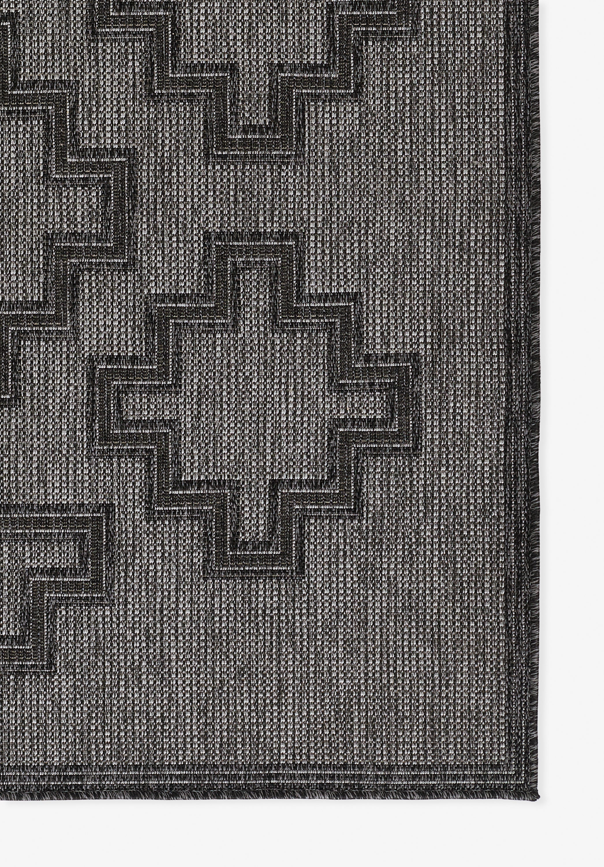 Momeni Hampton HAM-9 Charcoal Indoor/Outdoor Area Rug