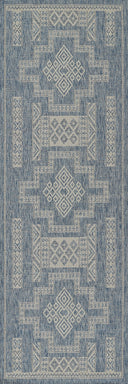 Momeni Hampton HAM10 Blue Indoor/Outdoor Area Rug