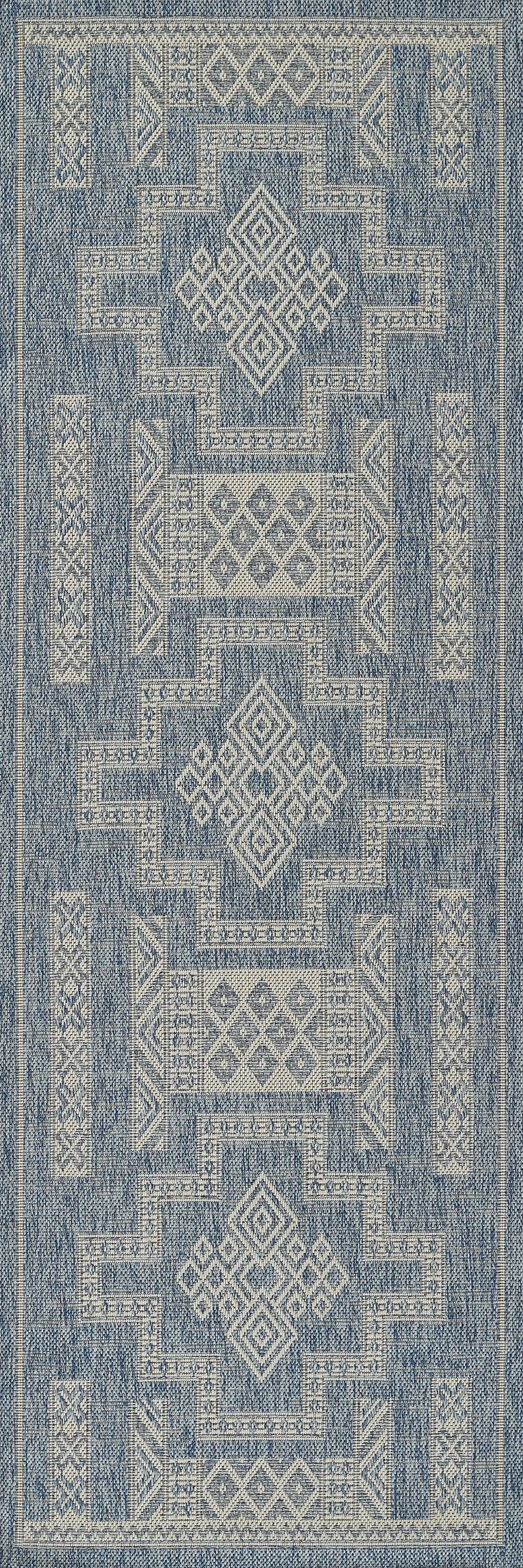 Hampton HAM-10 Blue Area Rug by Momeni