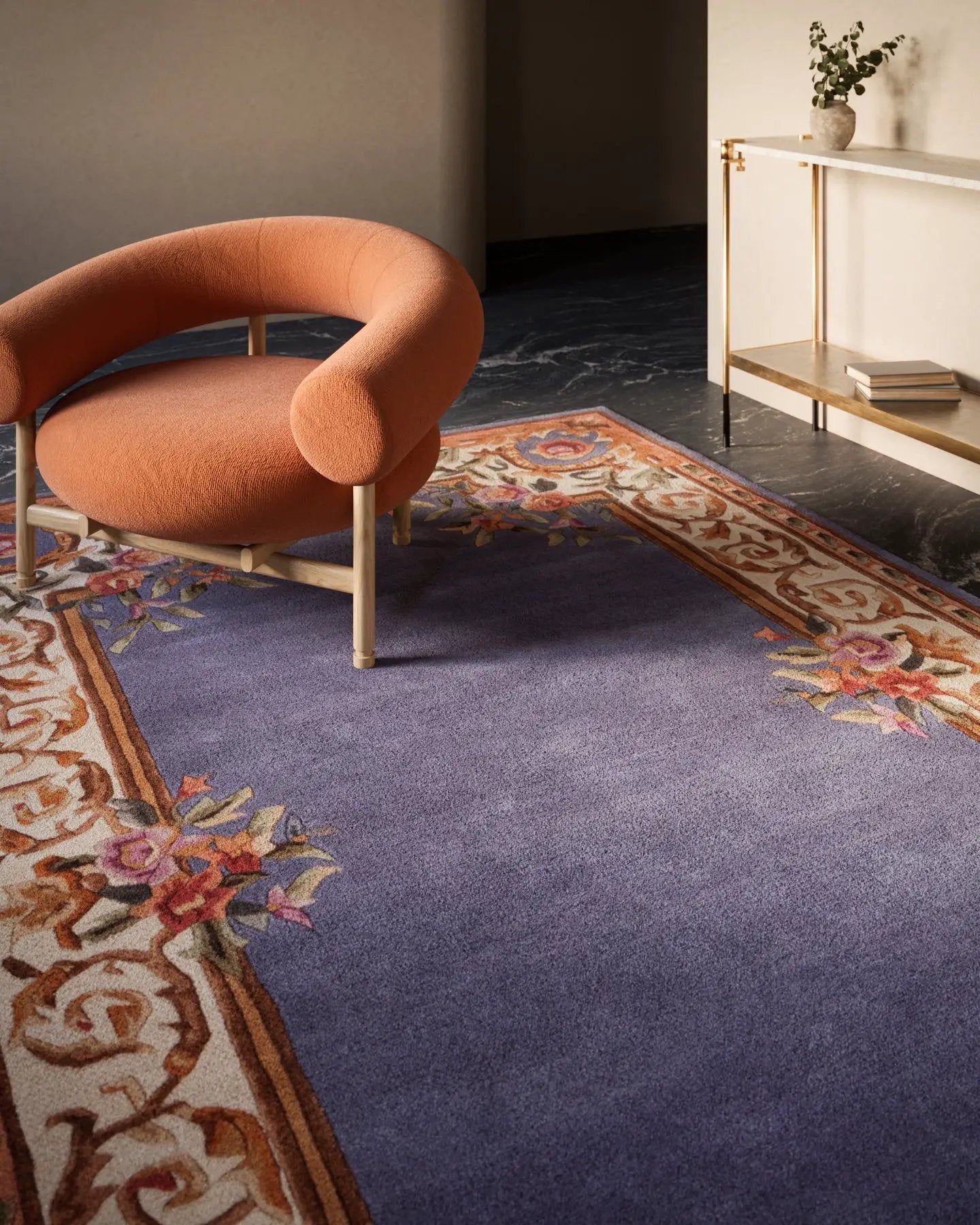Harmony HAI-7 Blue Area Rug by Momeni