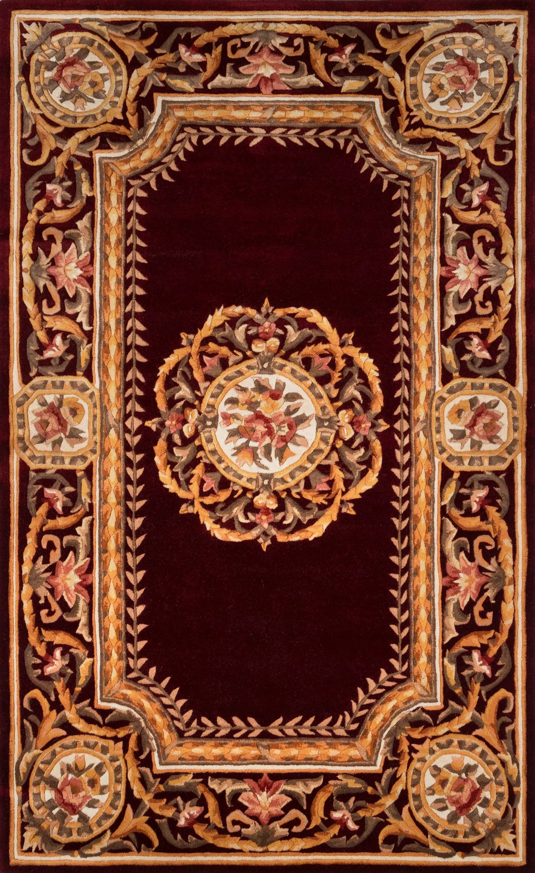 Momeni Harmony HAI-12 Burgundy Hand Tufted Area Rug