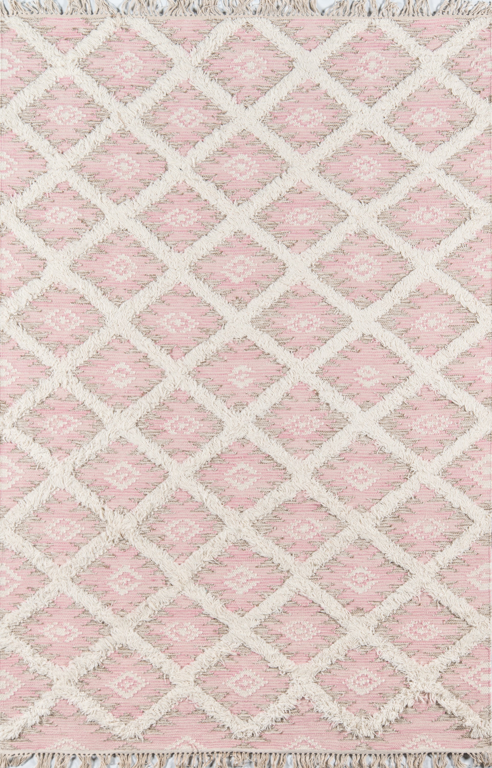 Momeni Harper HAR-1 Pink Hand Woven Area Rug
