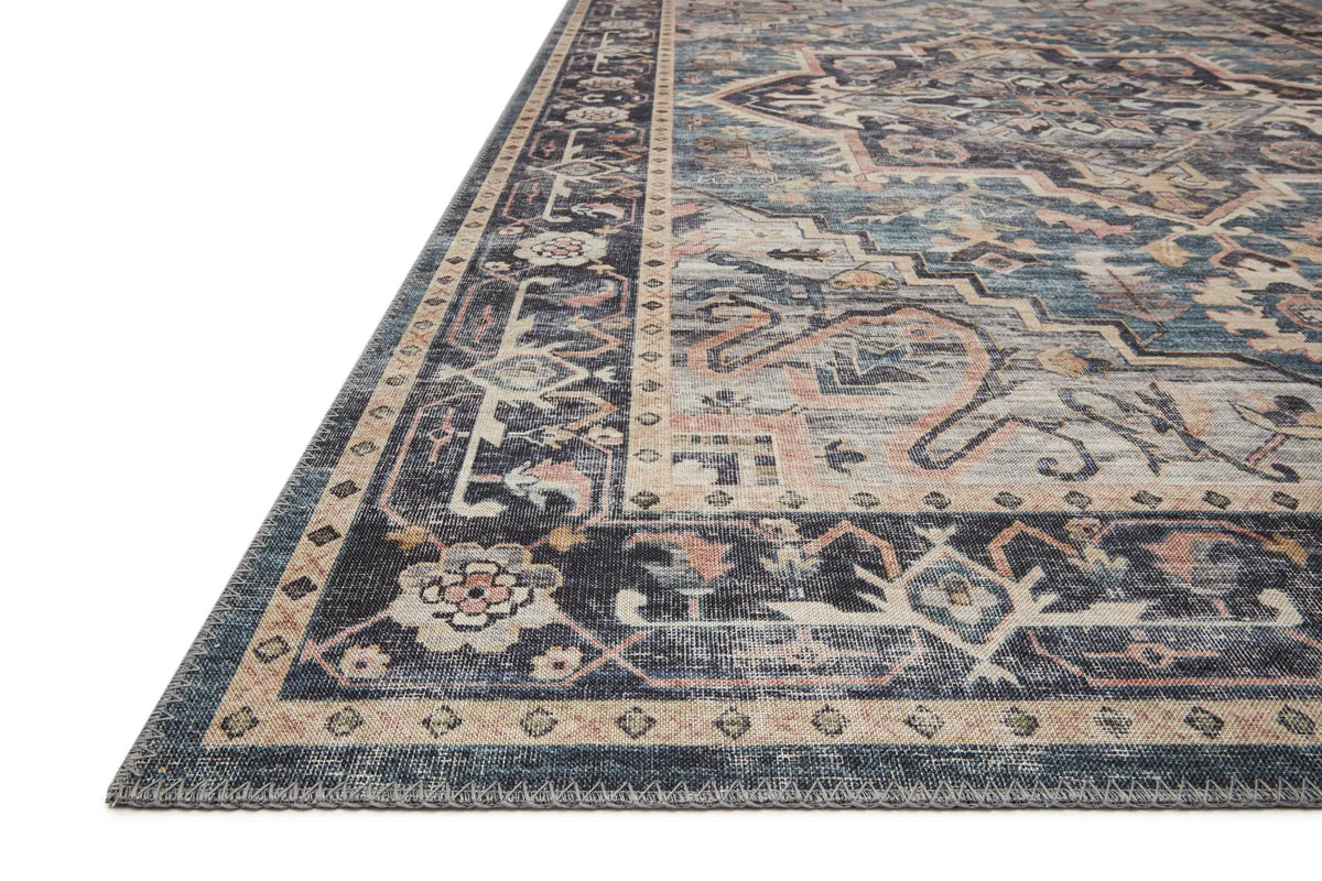Hathaway HTH-01 Navy / Multi Area Rug by Loloi