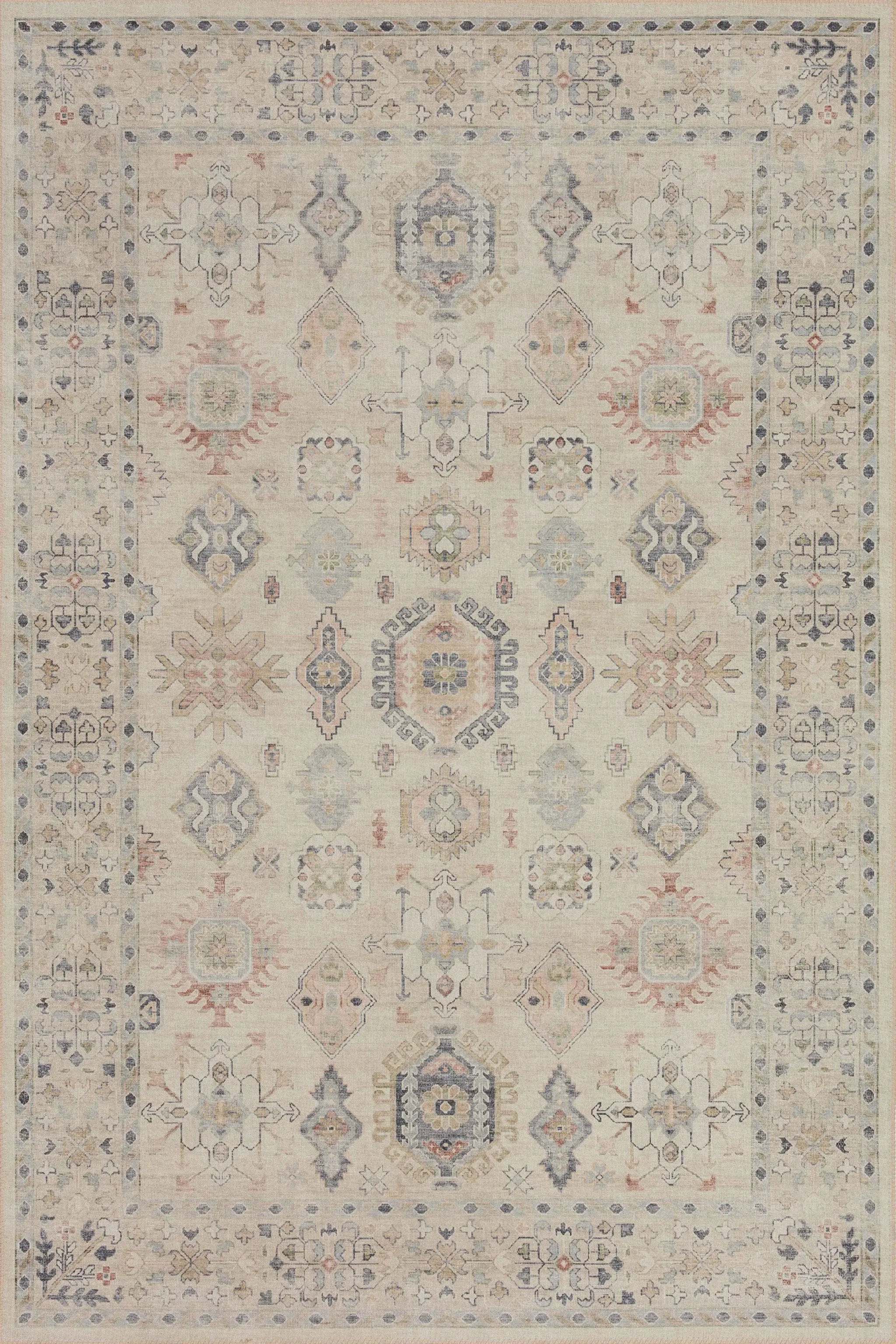 Hathaway HTH-04 Beige / Multi Area Rug by Loloi