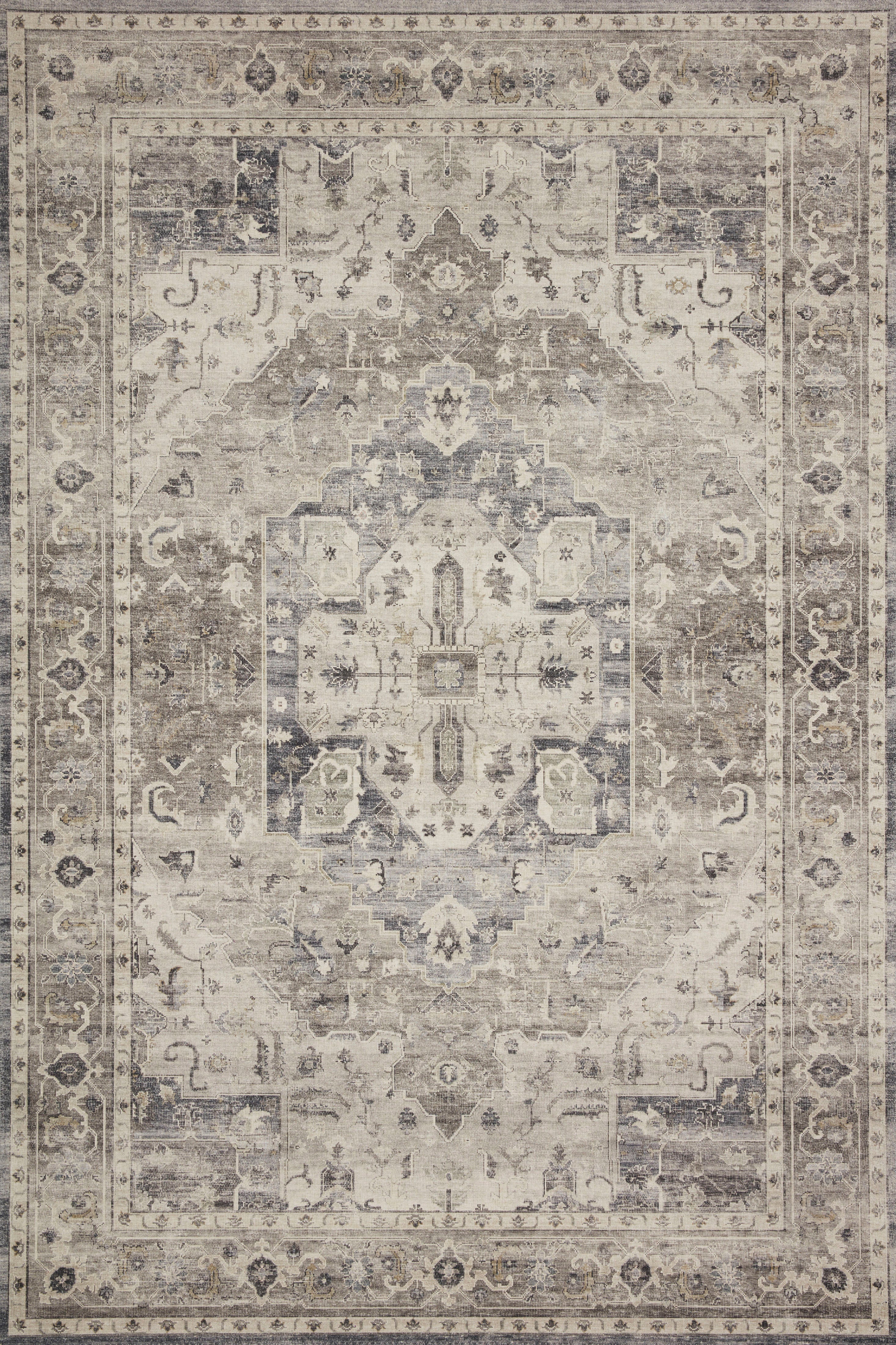 Loloi Hathaway HTH-05 Steel / Ivory Area Rug