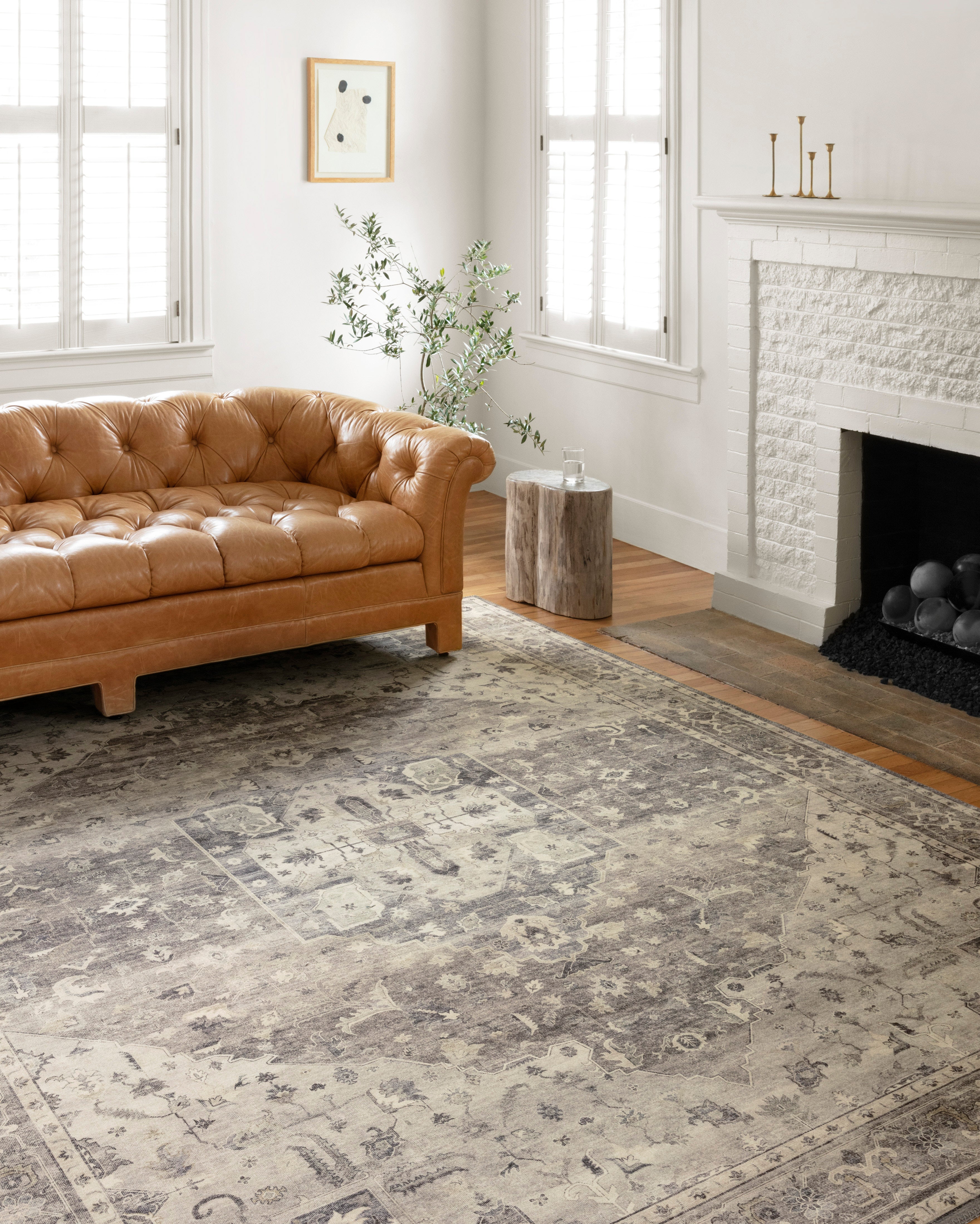 Loloi Hathaway HTH-05 Steel / Ivory Area Rug