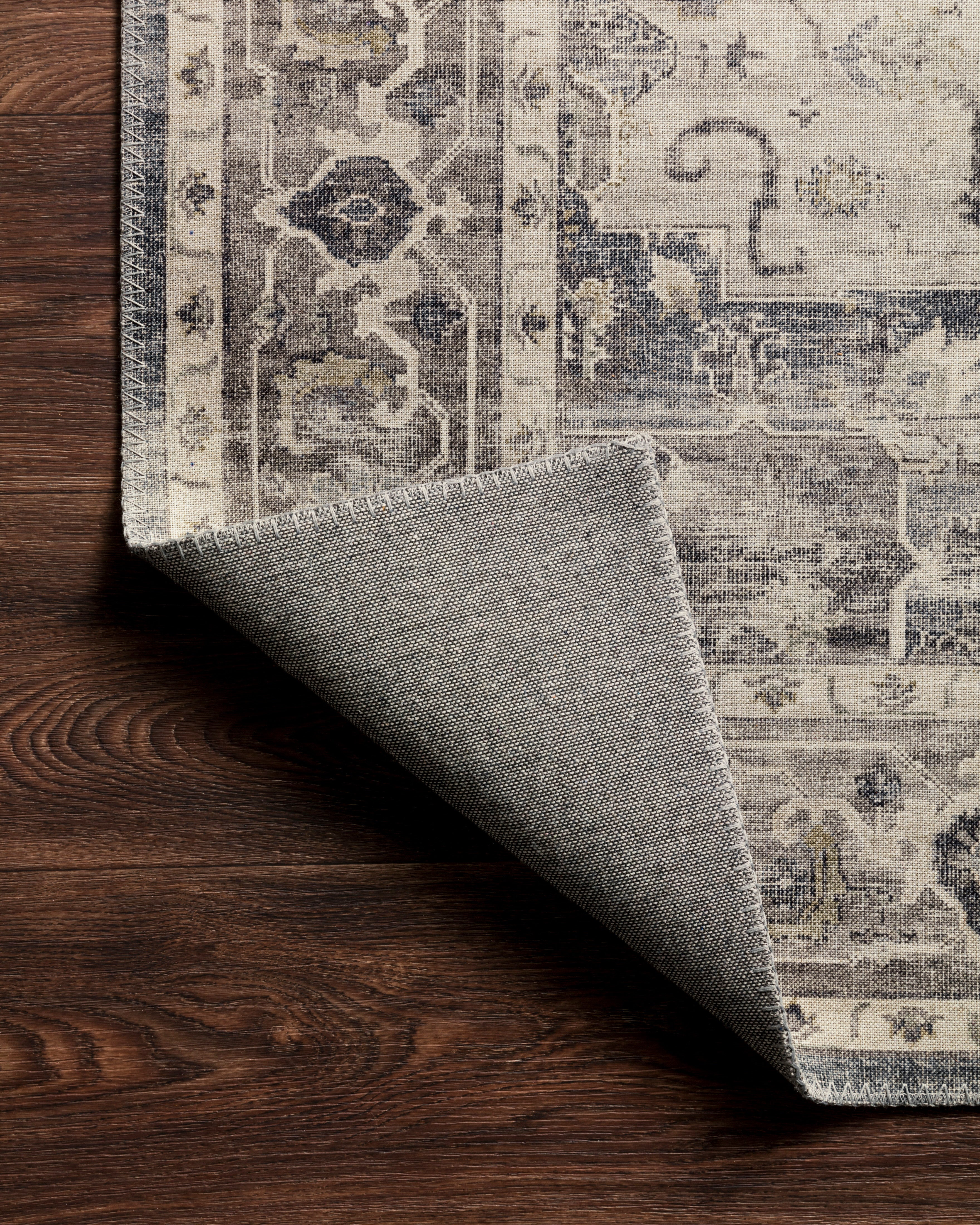 Loloi Hathaway HTH-05 Steel / Ivory Area Rug