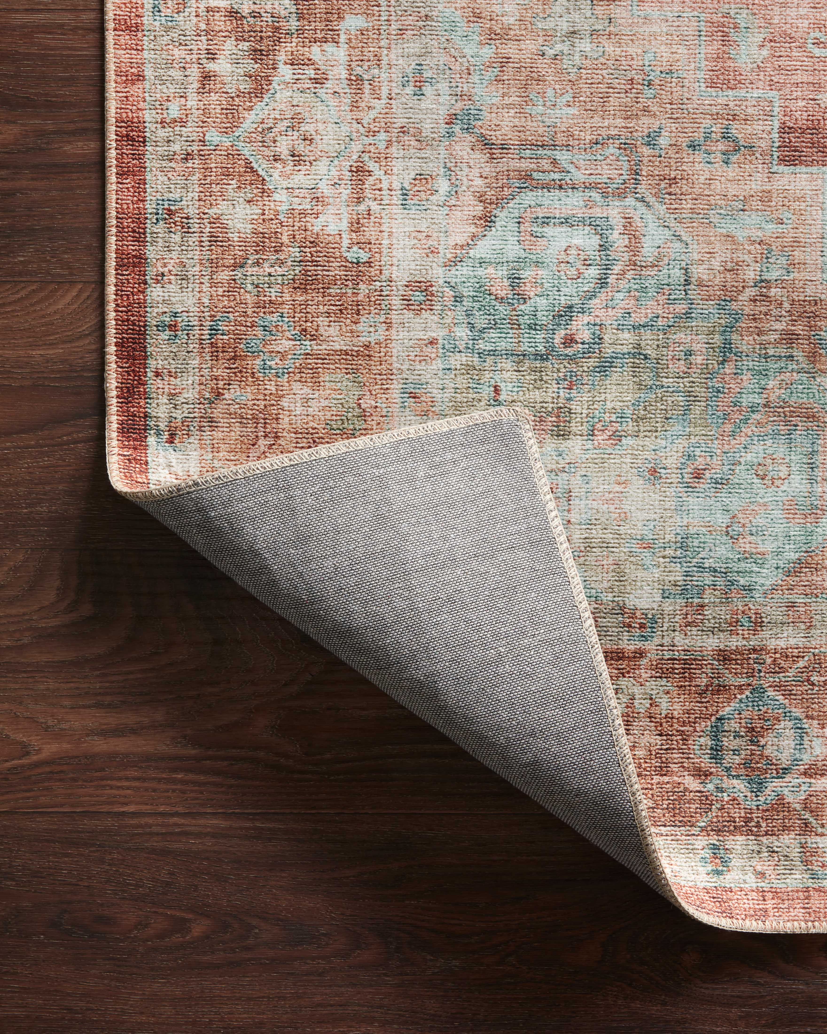 Loloi Heidi HEI-01 Terracotta / Aqua Area Rug