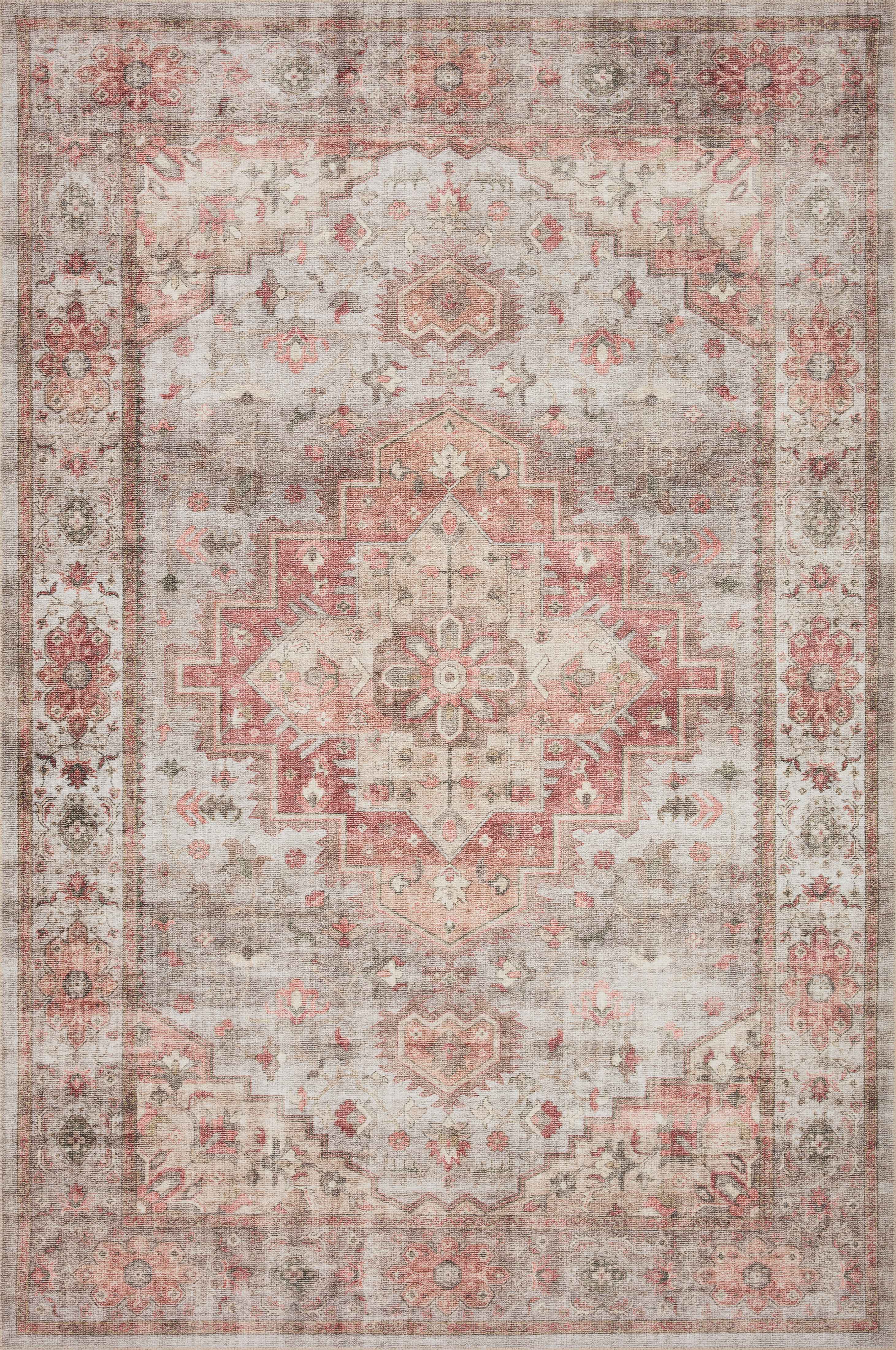 Loloi Heidi HEI-02 Dove / Spice Area Rug