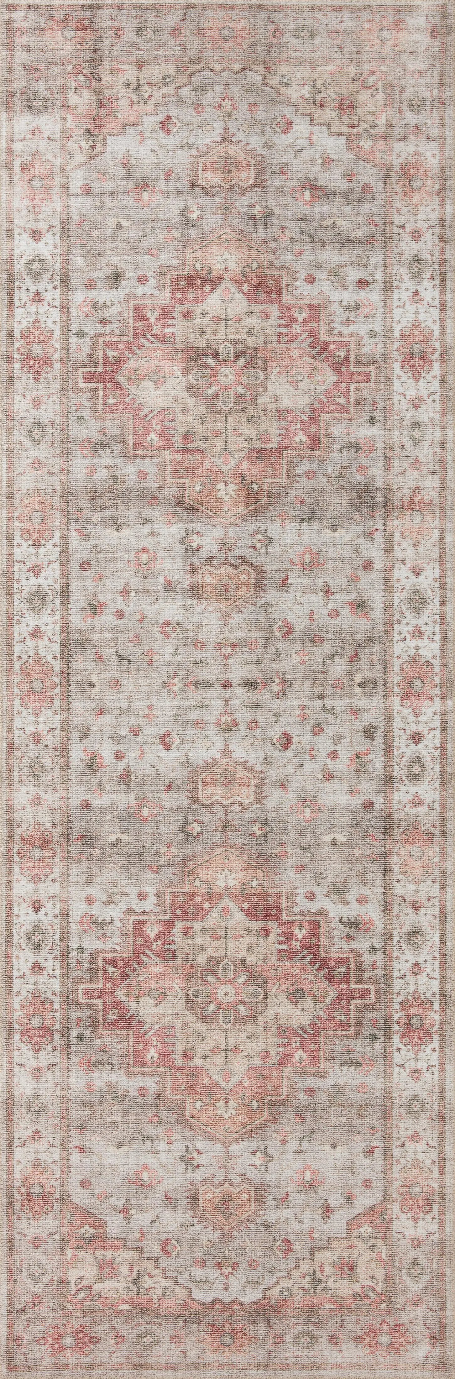 Heidi HEI-02 Dove / Spice Area Rug by Loloi